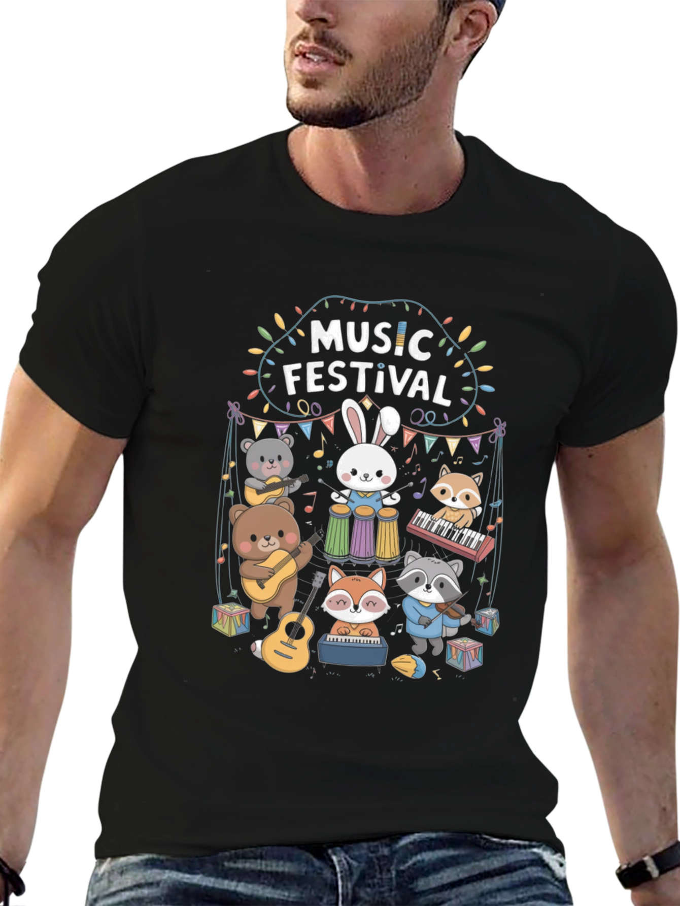 Music Festival Animal Band T-Shirt
