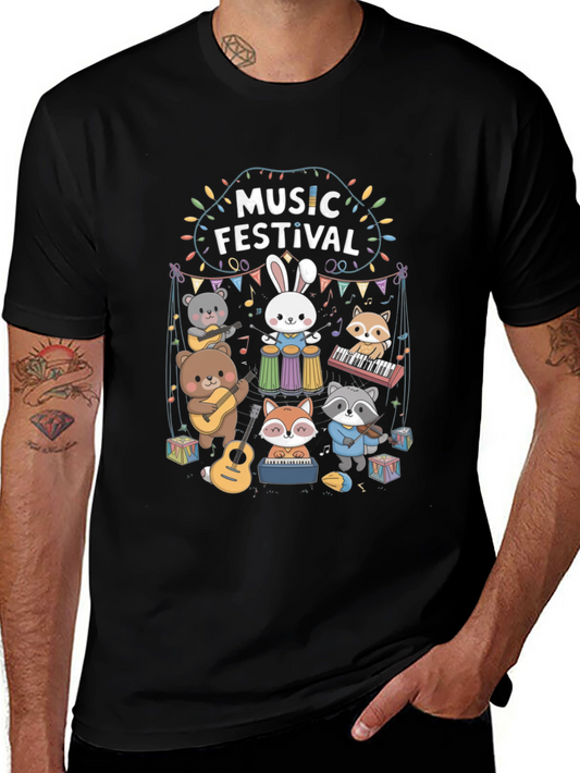 Music Festival Animal Band T-Shirt