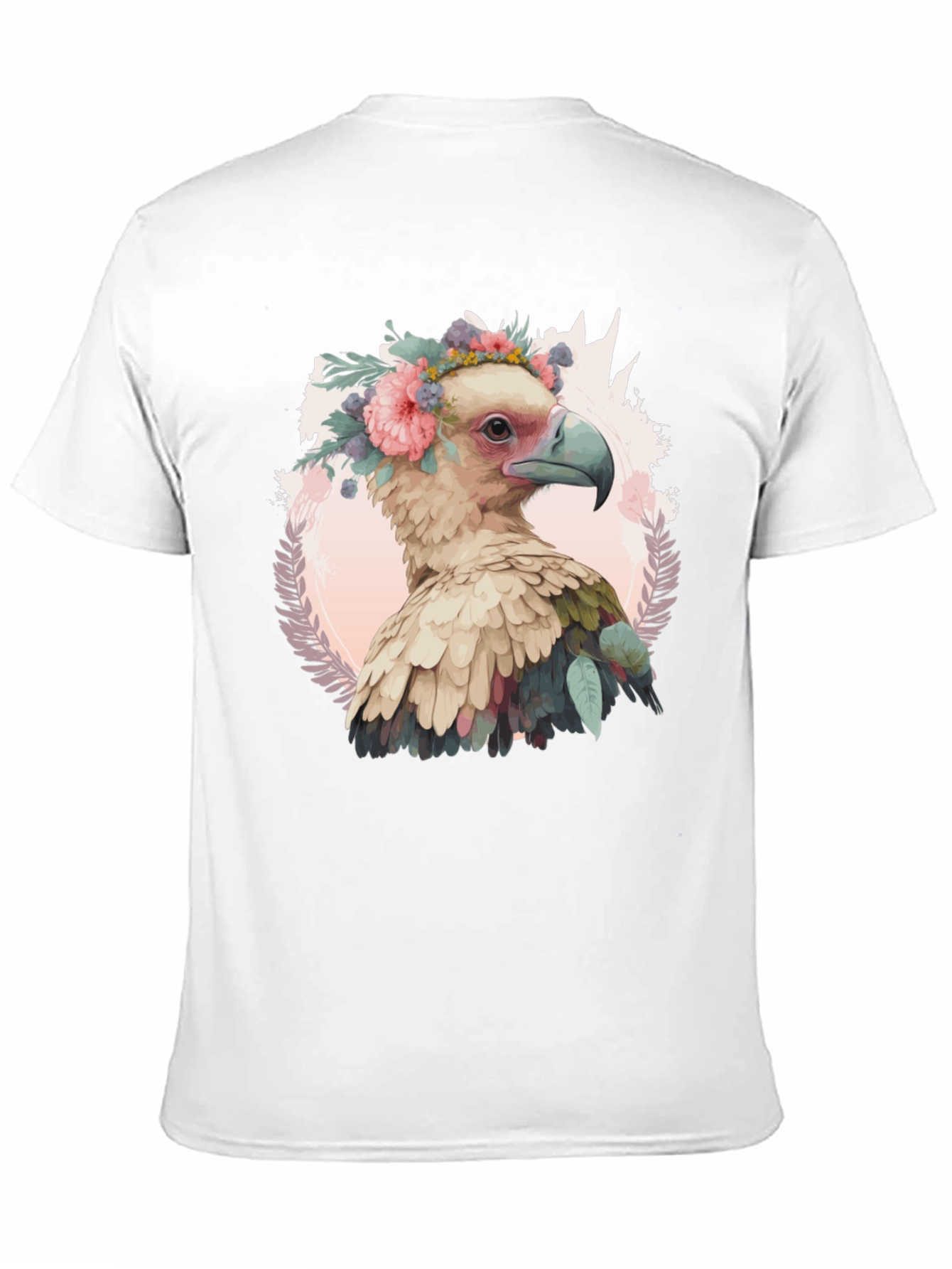Bird with Flower Crown Graphic Tee