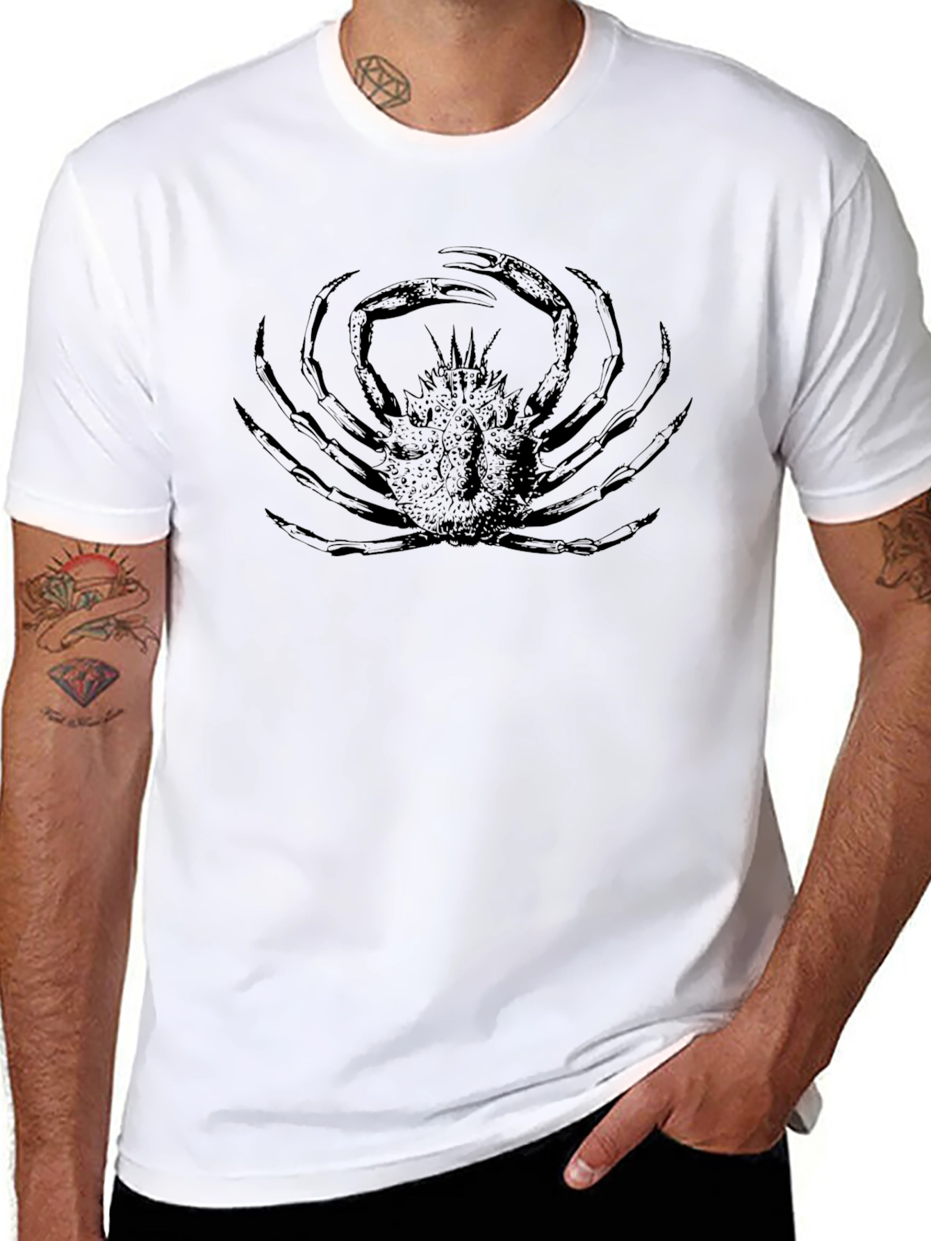 Crab Graphic Tee - Black