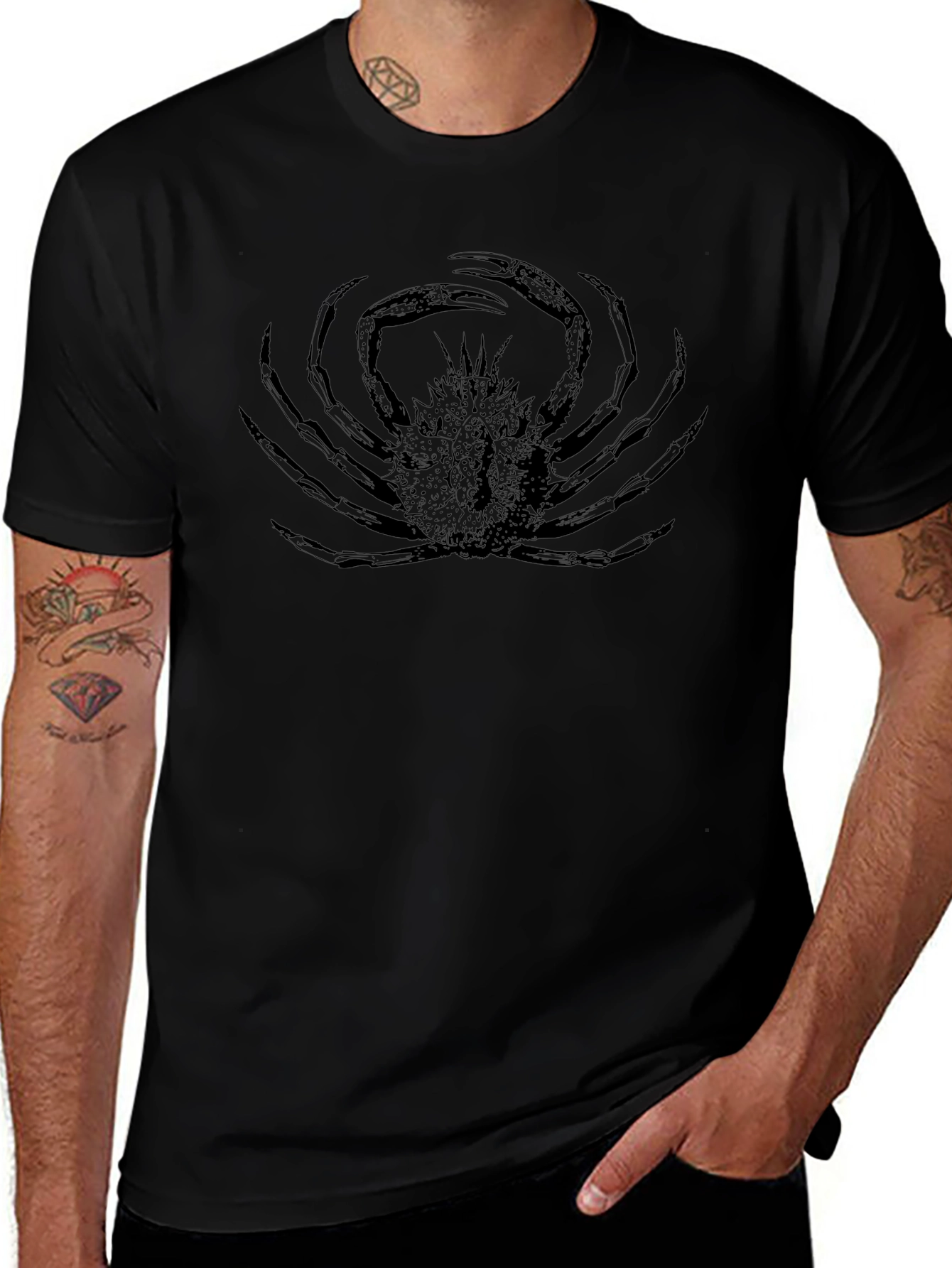 Crab Graphic Tee - Black