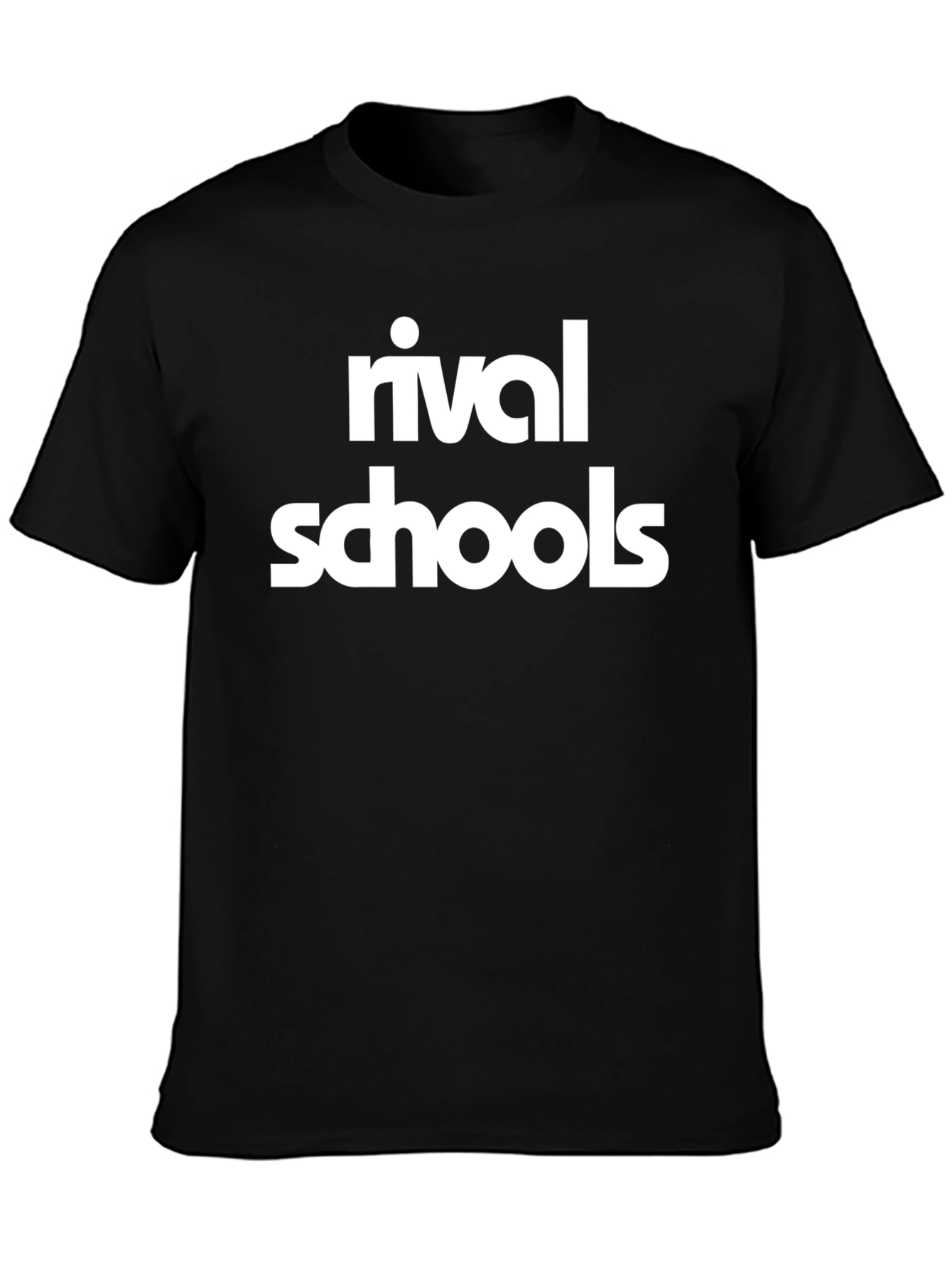Rival Schools Graphic Tee - Black Cotton T-Shirt