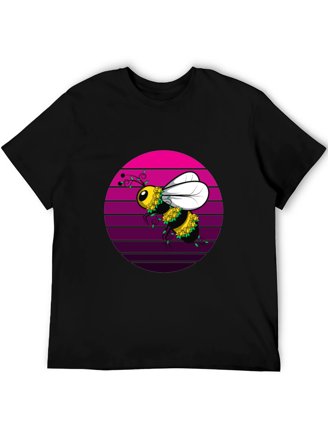 Bee Floral T-Shirt - Unique Graphic Tee