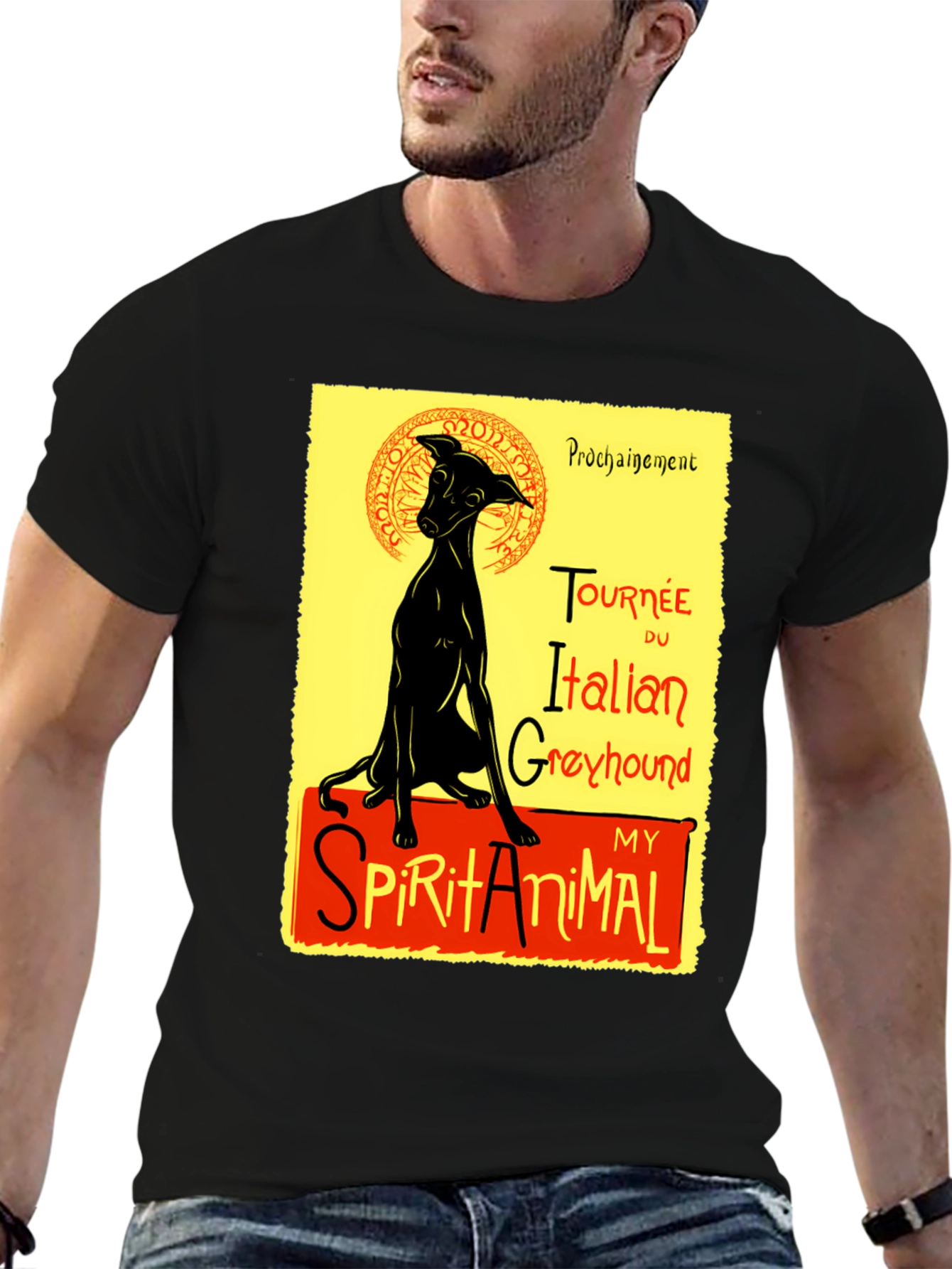 Italian Greyhound Spirit Animal T-Shirt – Vintage Dog Lover Graphic Tee Gift