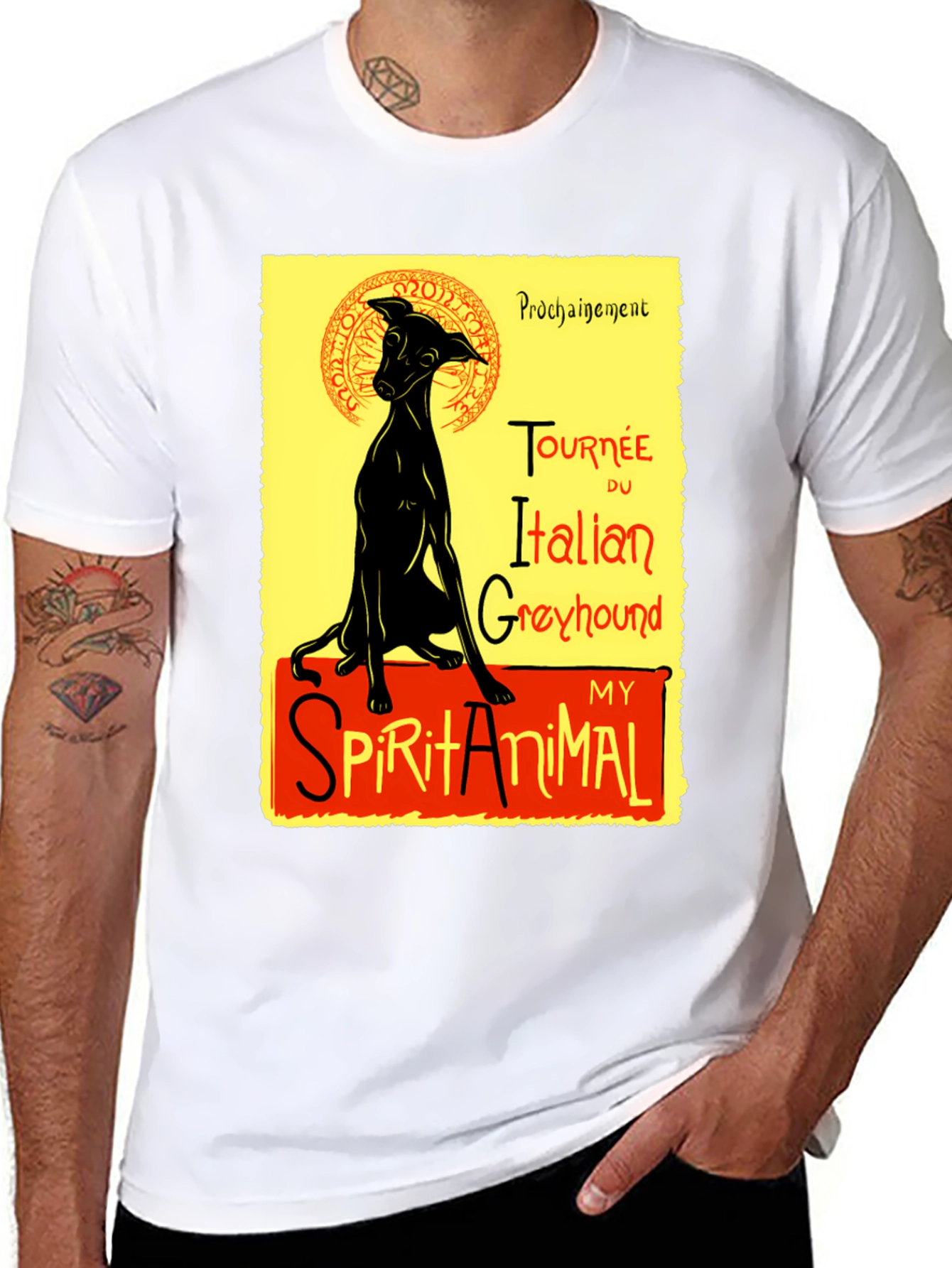 Italian Greyhound Spirit Animal T-Shirt – Vintage Dog Lover Graphic Tee Gift