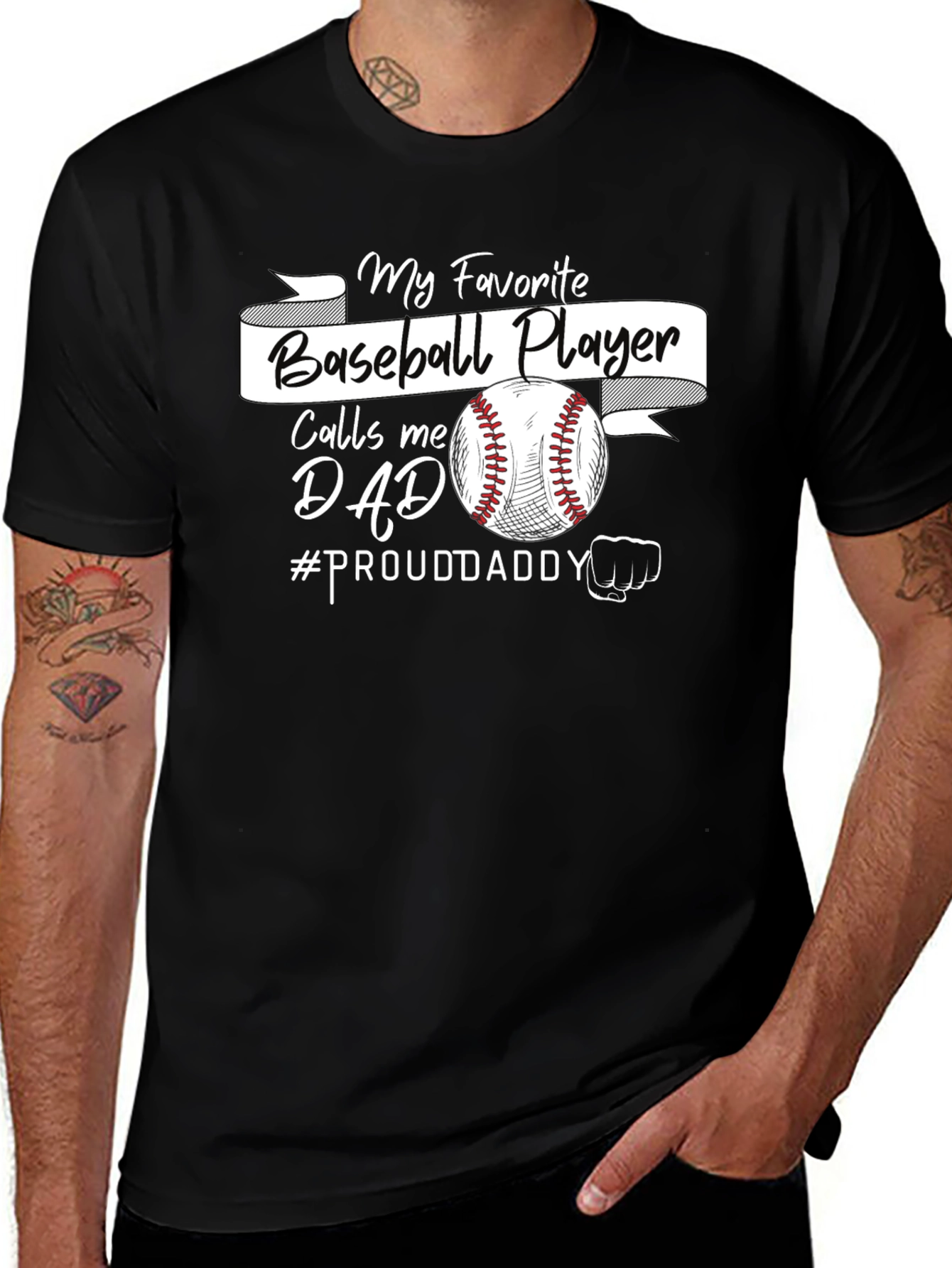 My Favorite Baseball Player Calls Me Dad T-Shirt