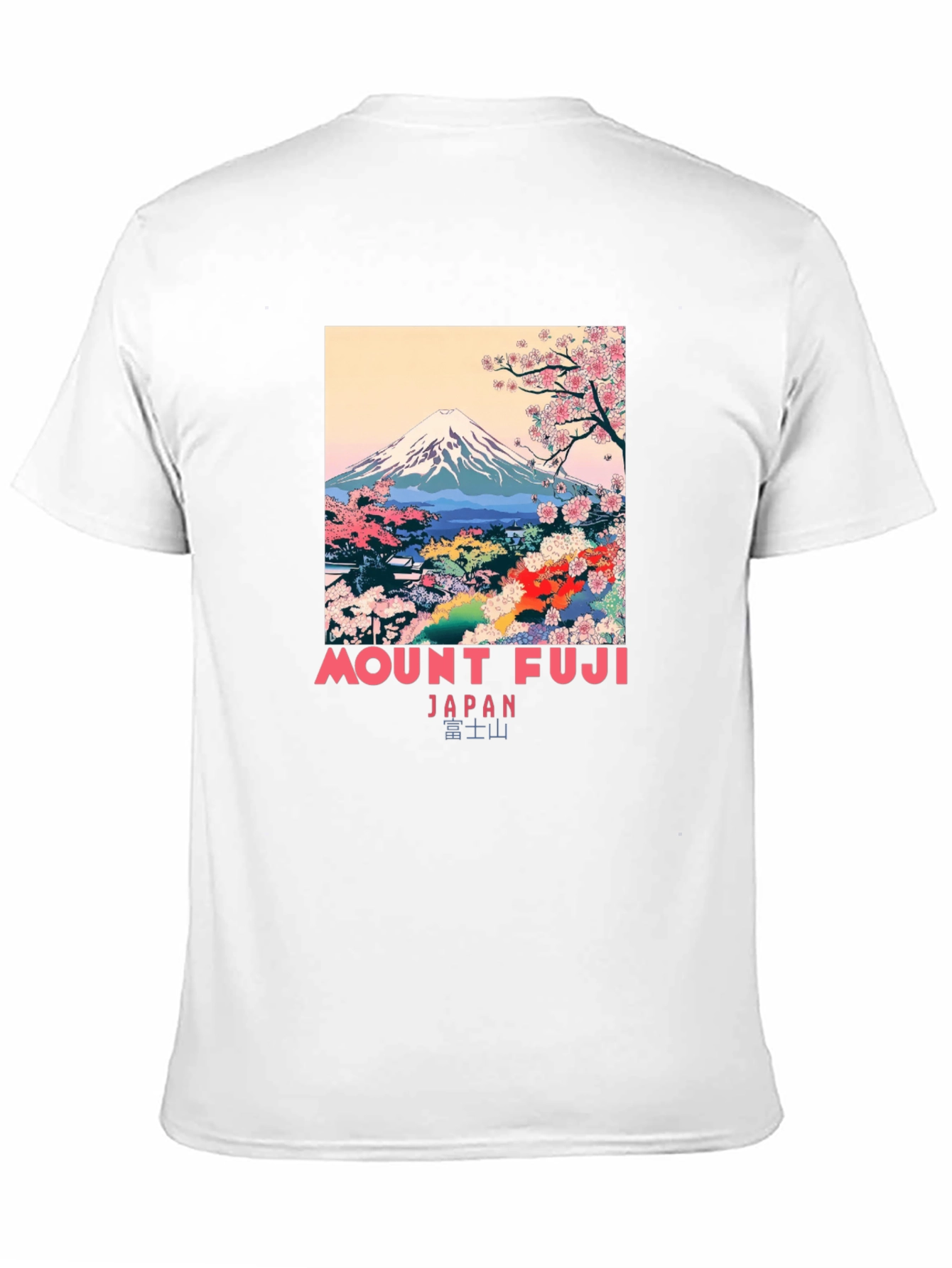 Mount Fuji Japan Graphic Black T-Shirt