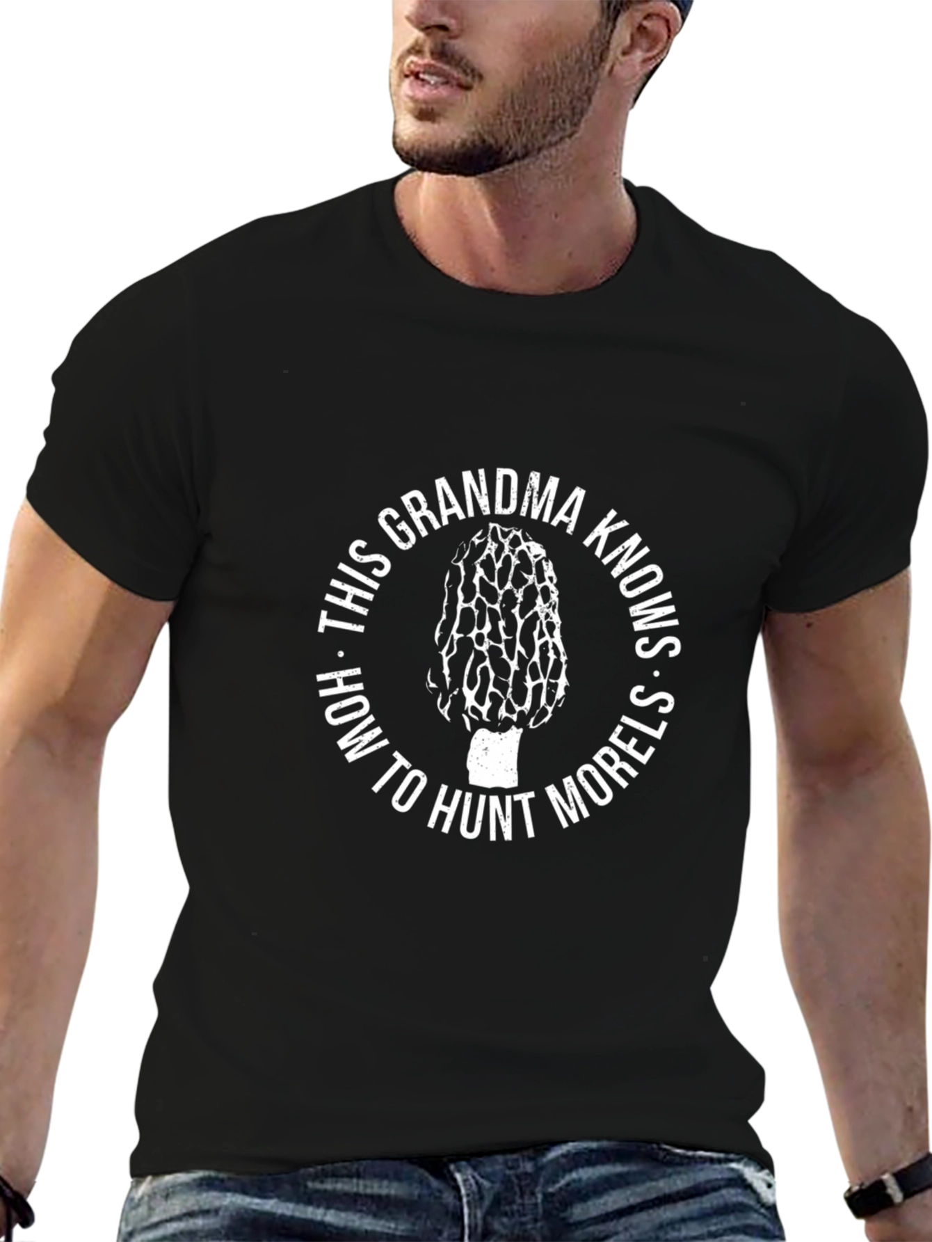Grandma Morel Mushroom Hunting T-Shirt