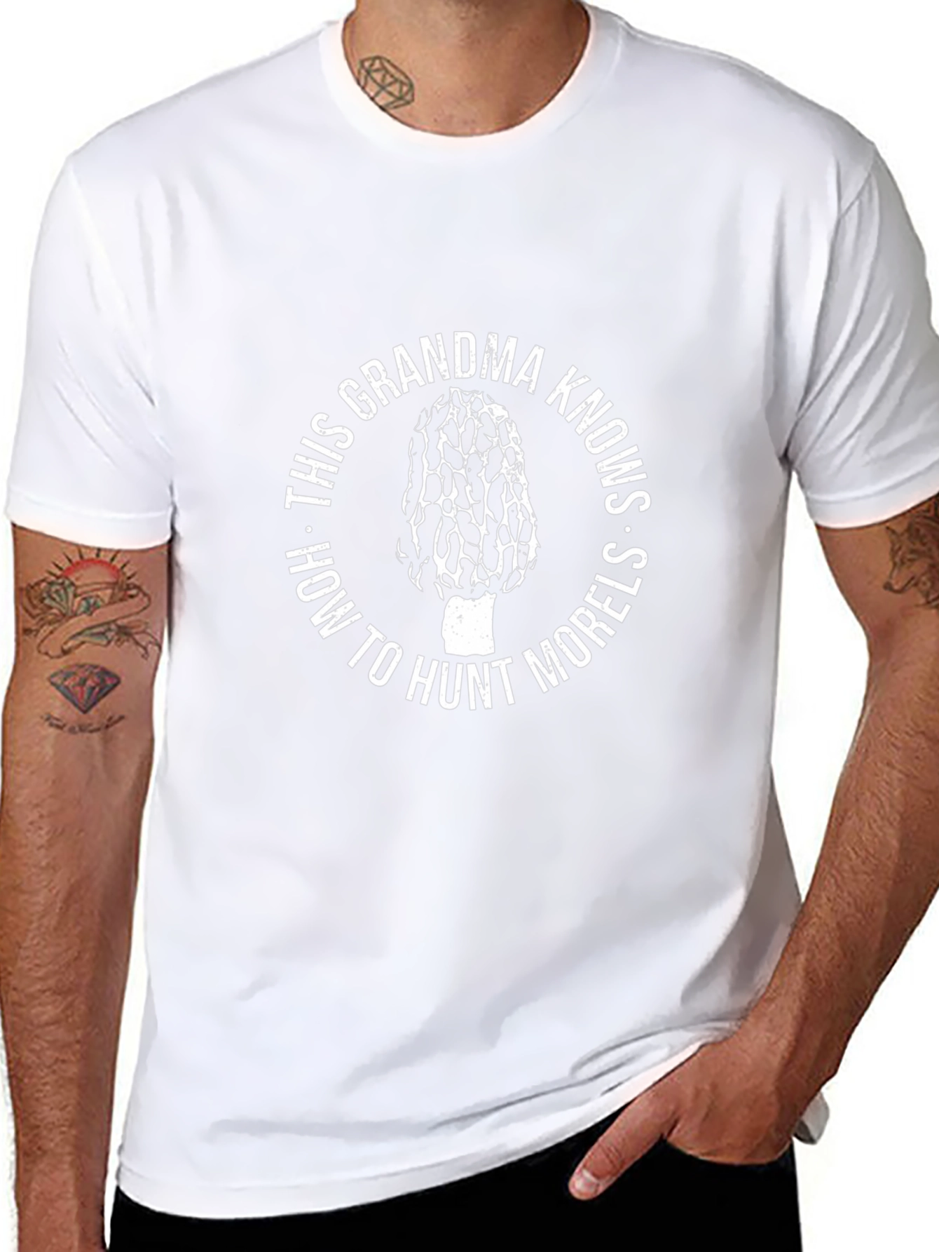 Grandma Morel Mushroom Hunting T-Shirt