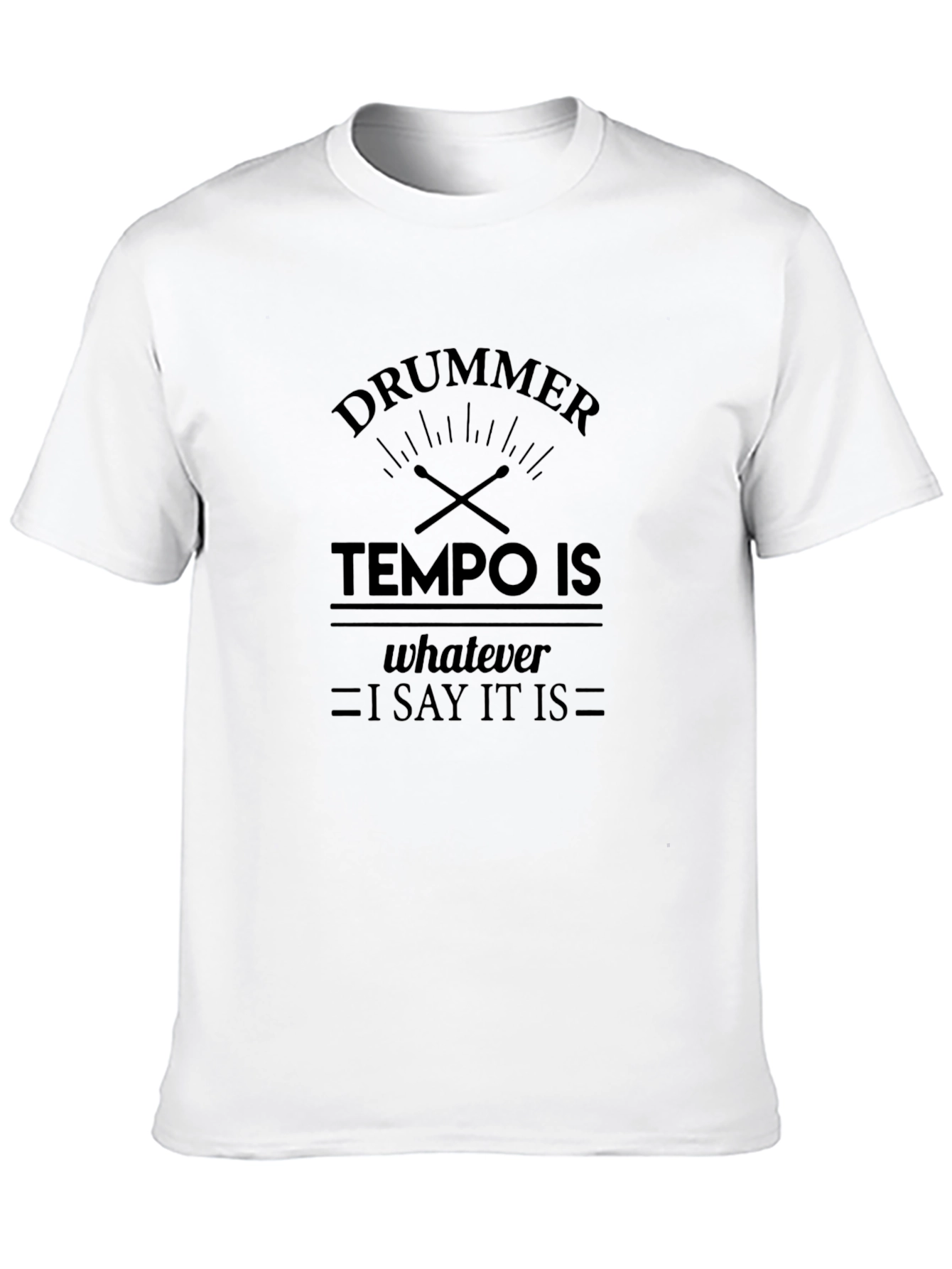 Drummer Tempo T-Shirt: Funny Musician Tee