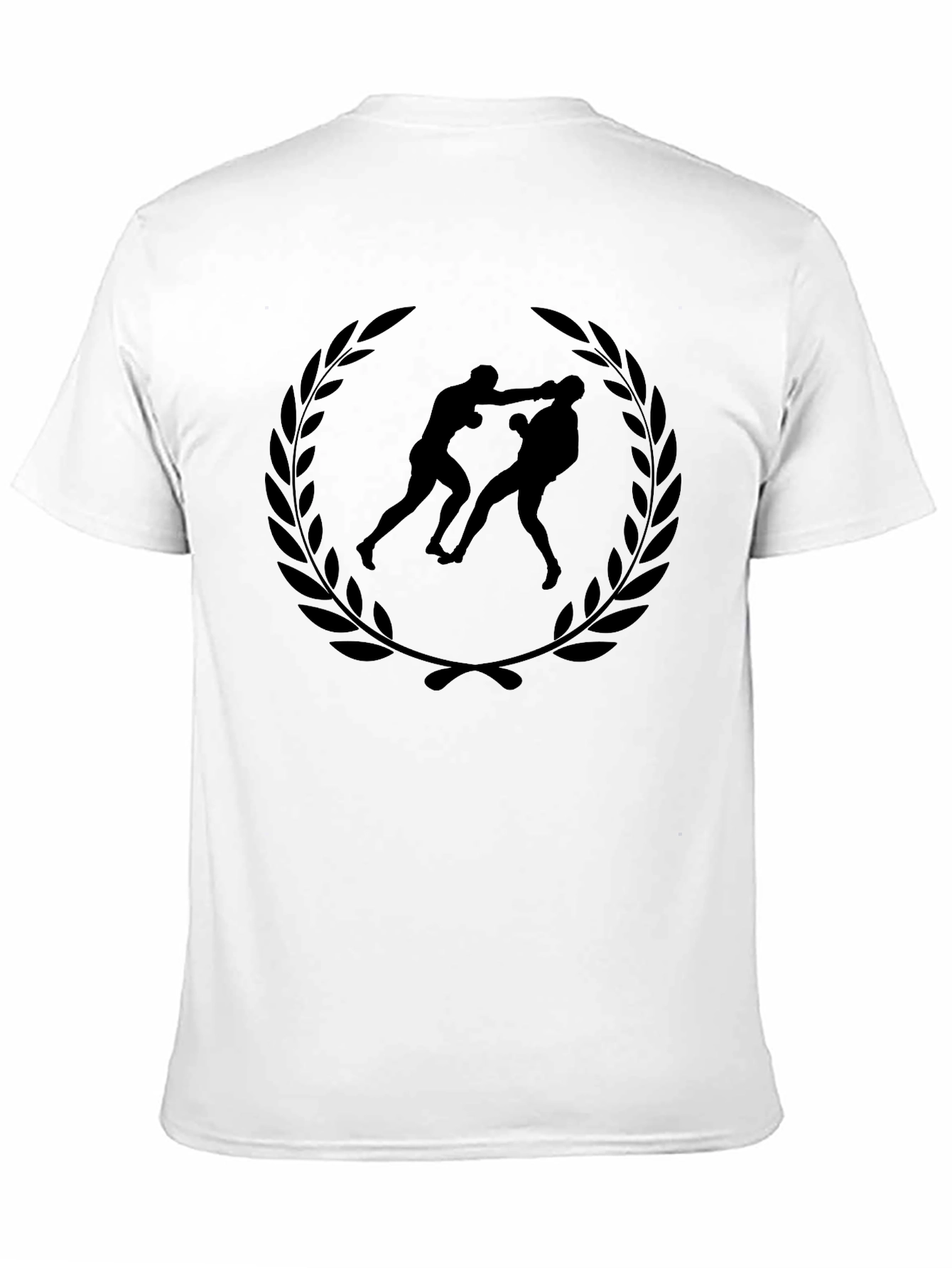Boxing Laurel T-Shirt - Black Graphic Tee