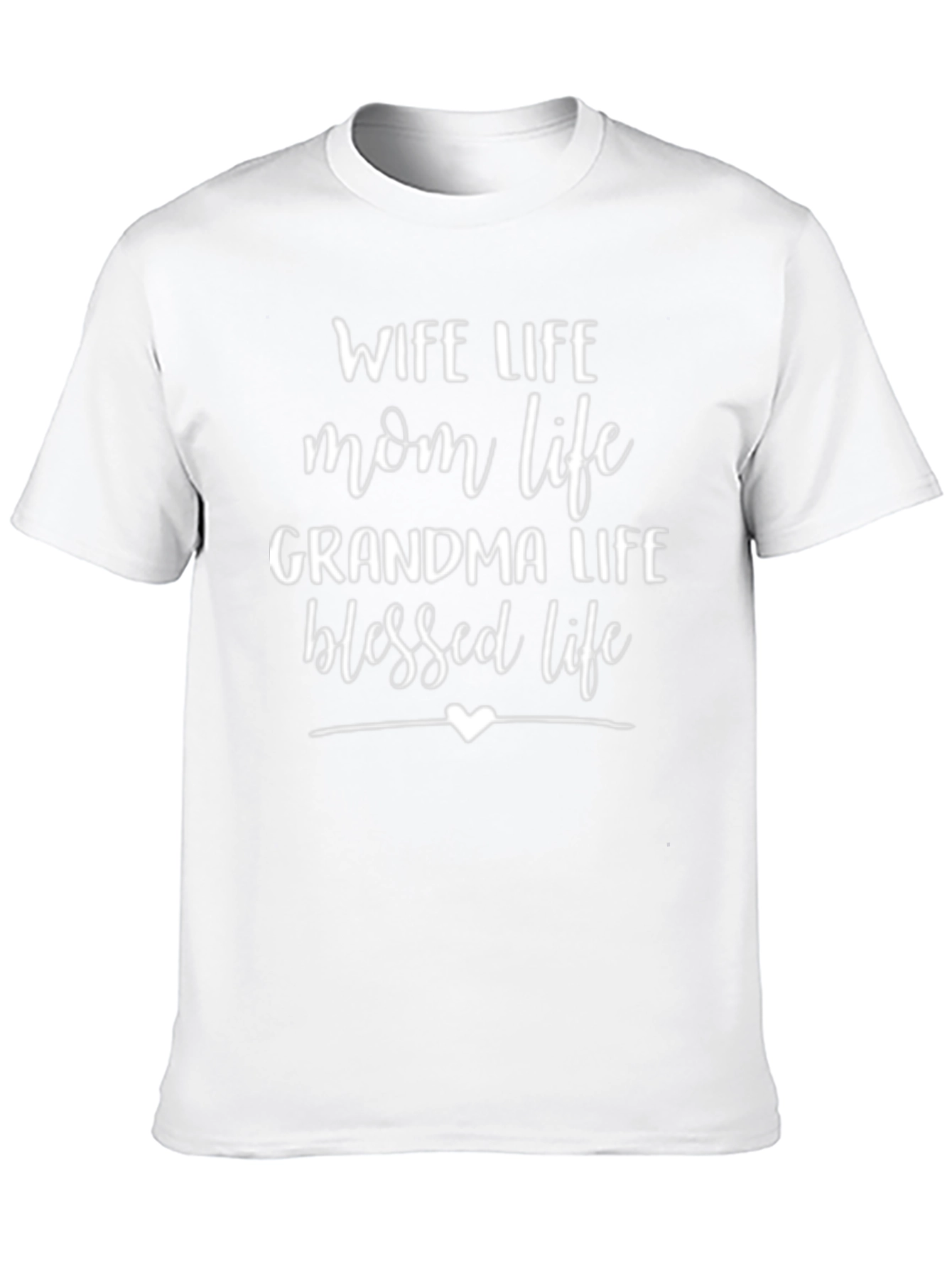 Wife Mom Grandma Blessed Life T-Shirt