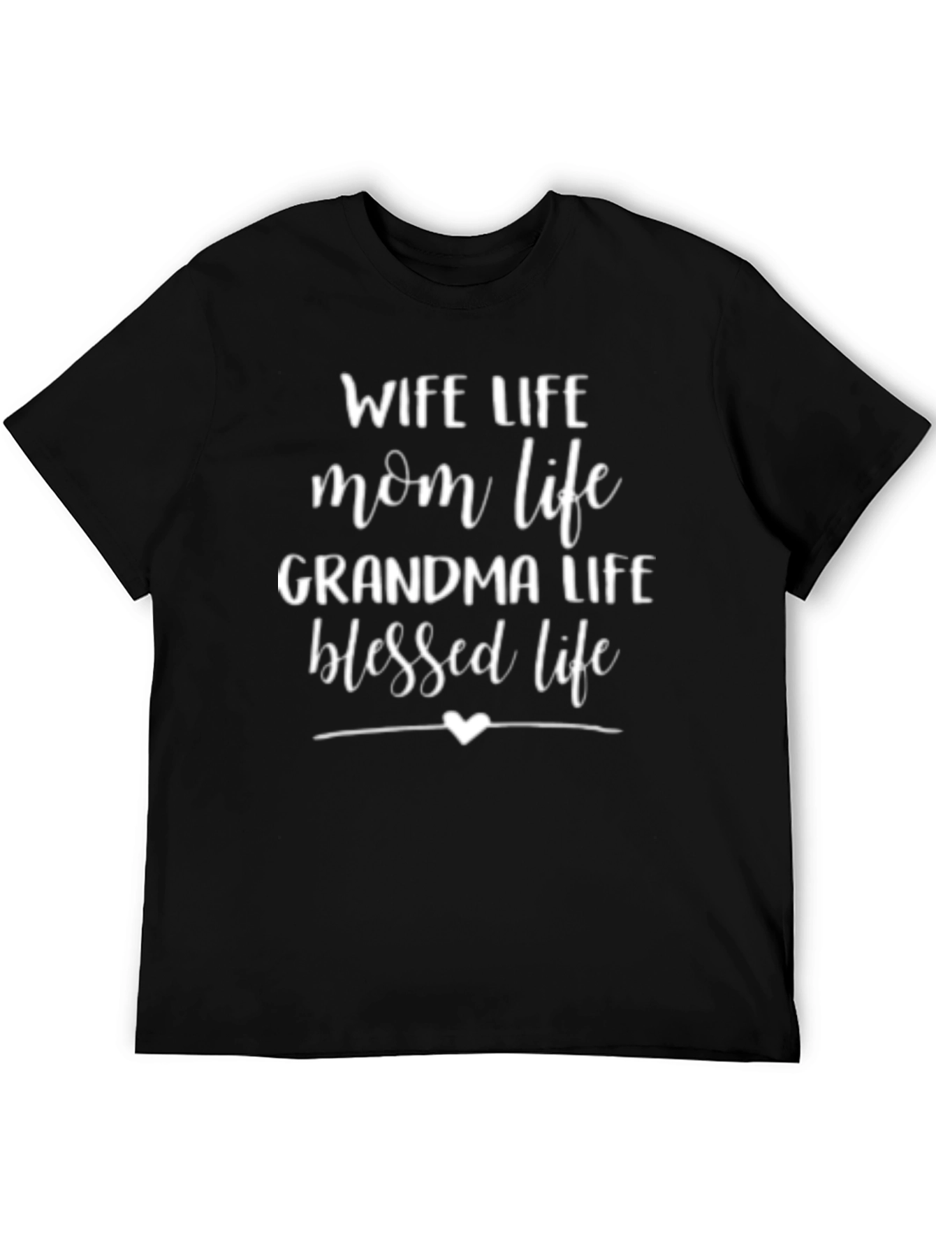 Wife Mom Grandma Blessed Life T-Shirt