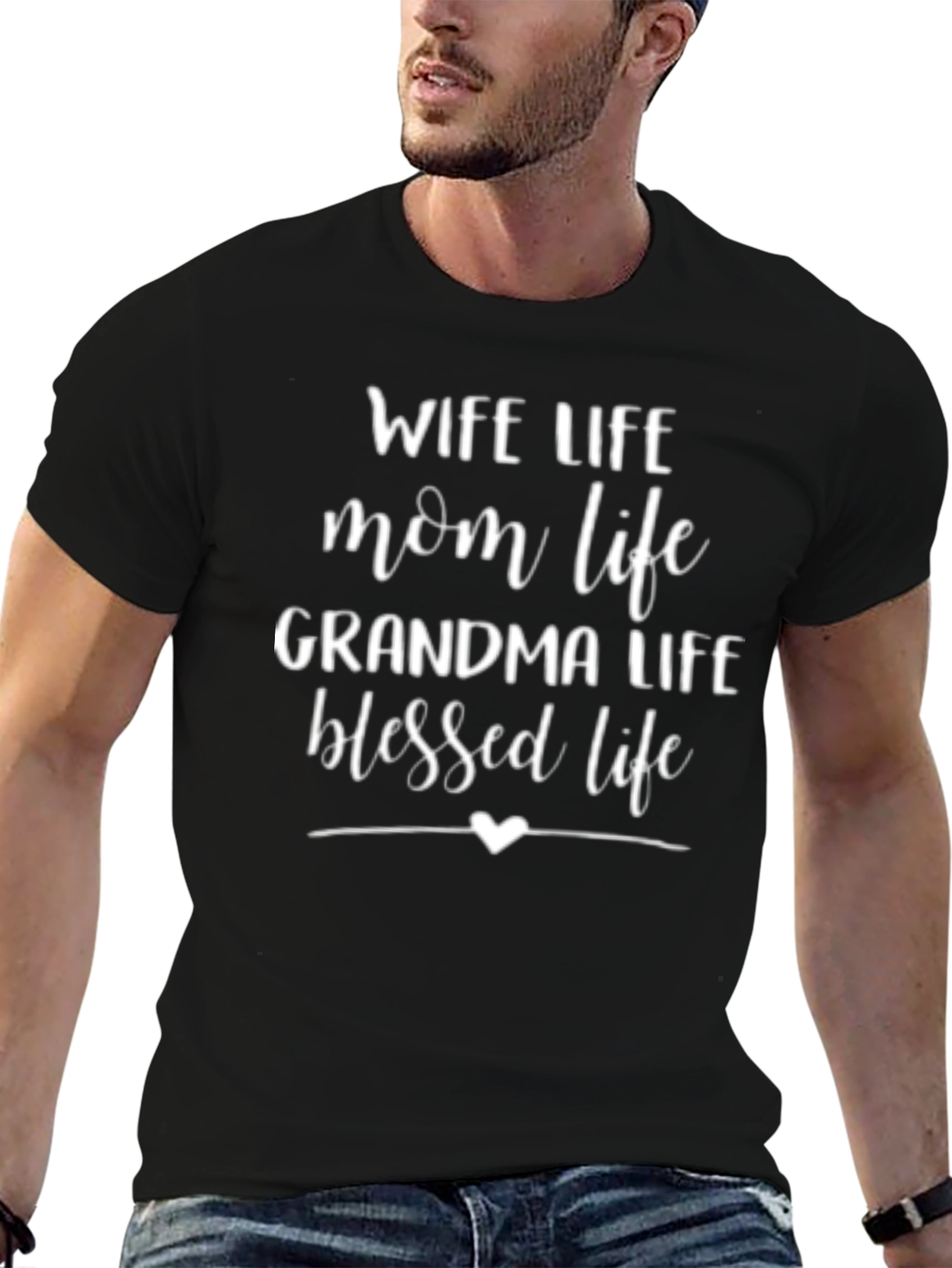 Wife Mom Grandma Blessed Life T-Shirt