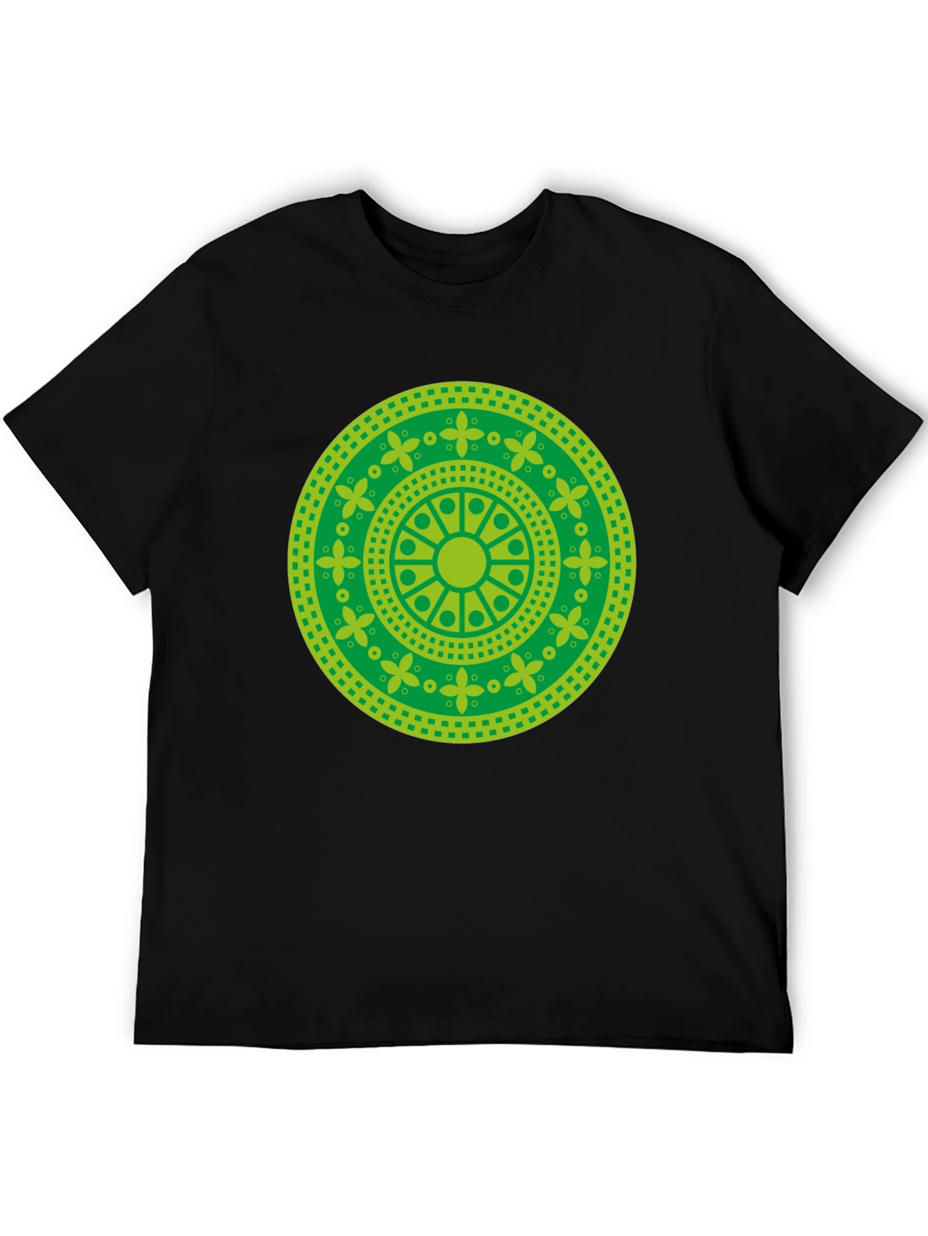 Green Mandala Graphic T-Shirt