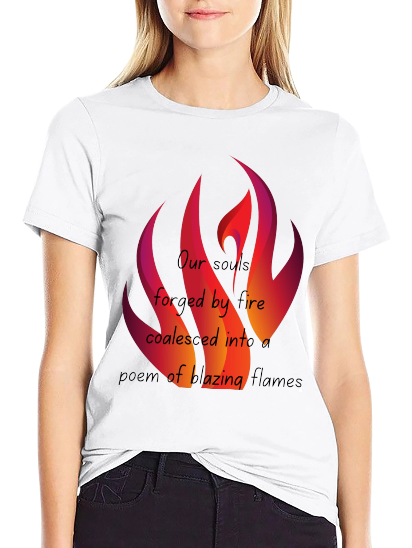 Fiery Souls Graphic Tee - Unisex Black T-Shirt