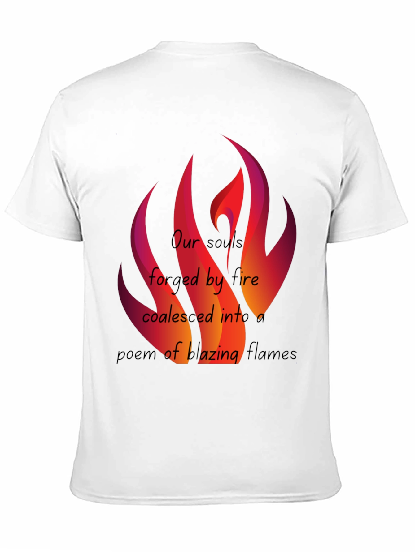 Fiery Souls Graphic Tee - Unisex Black T-Shirt