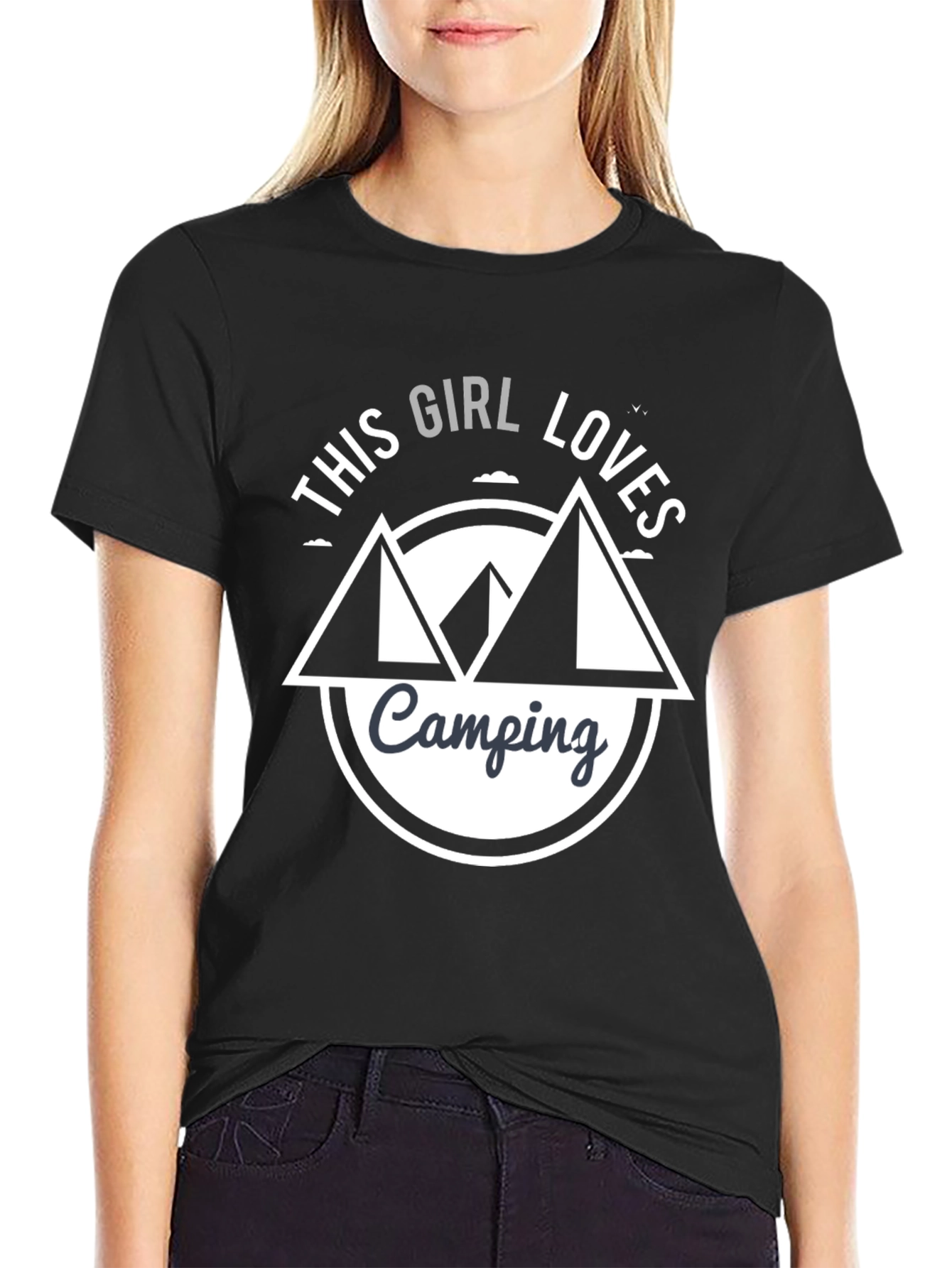 Camping Lover Graphic Tee - This Girl Loves Camping