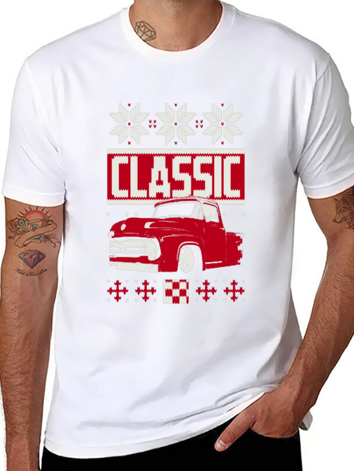 Classic Truck Christmas Sweater T-Shirt