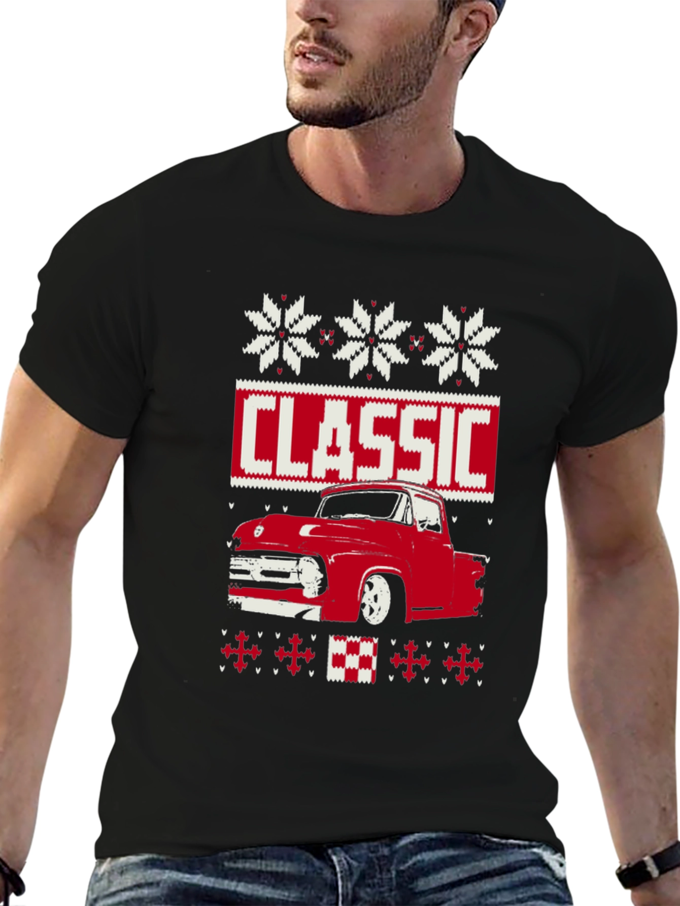 Classic Truck Christmas Sweater T-Shirt