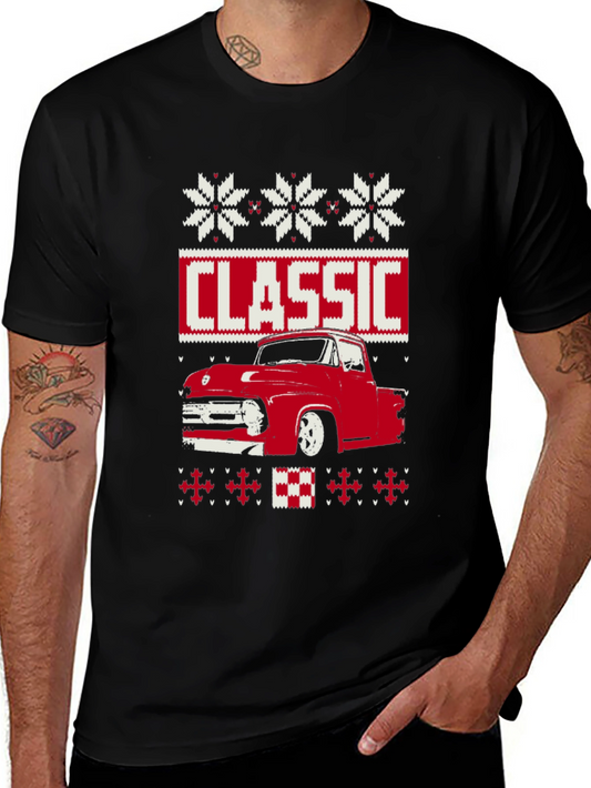 Classic Truck Christmas Sweater T-Shirt