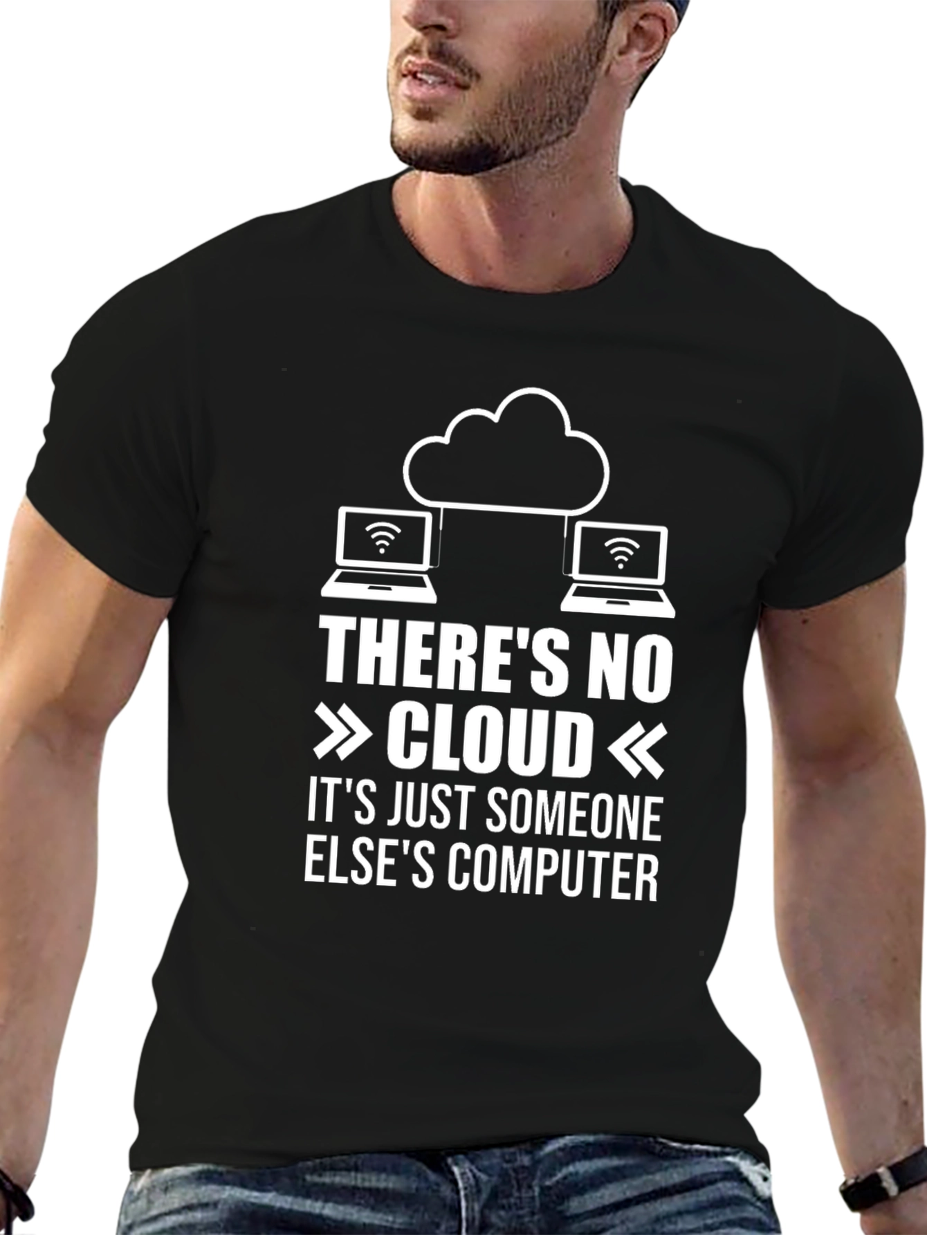 Funny Cloud Computing T-Shirt: No Cloud Someone Elses Computer