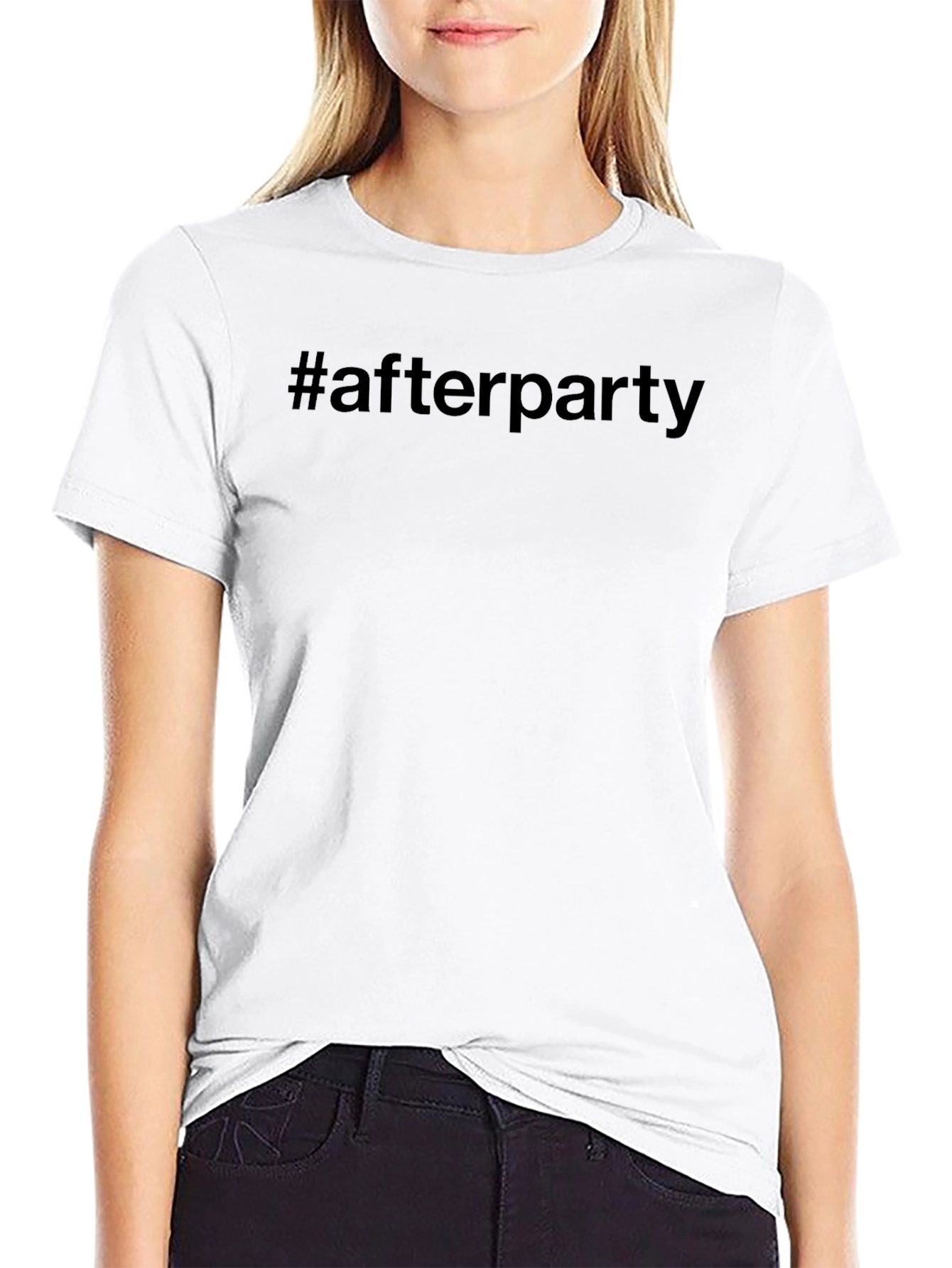 #afterparty Black Graphic Tee - Casual Style