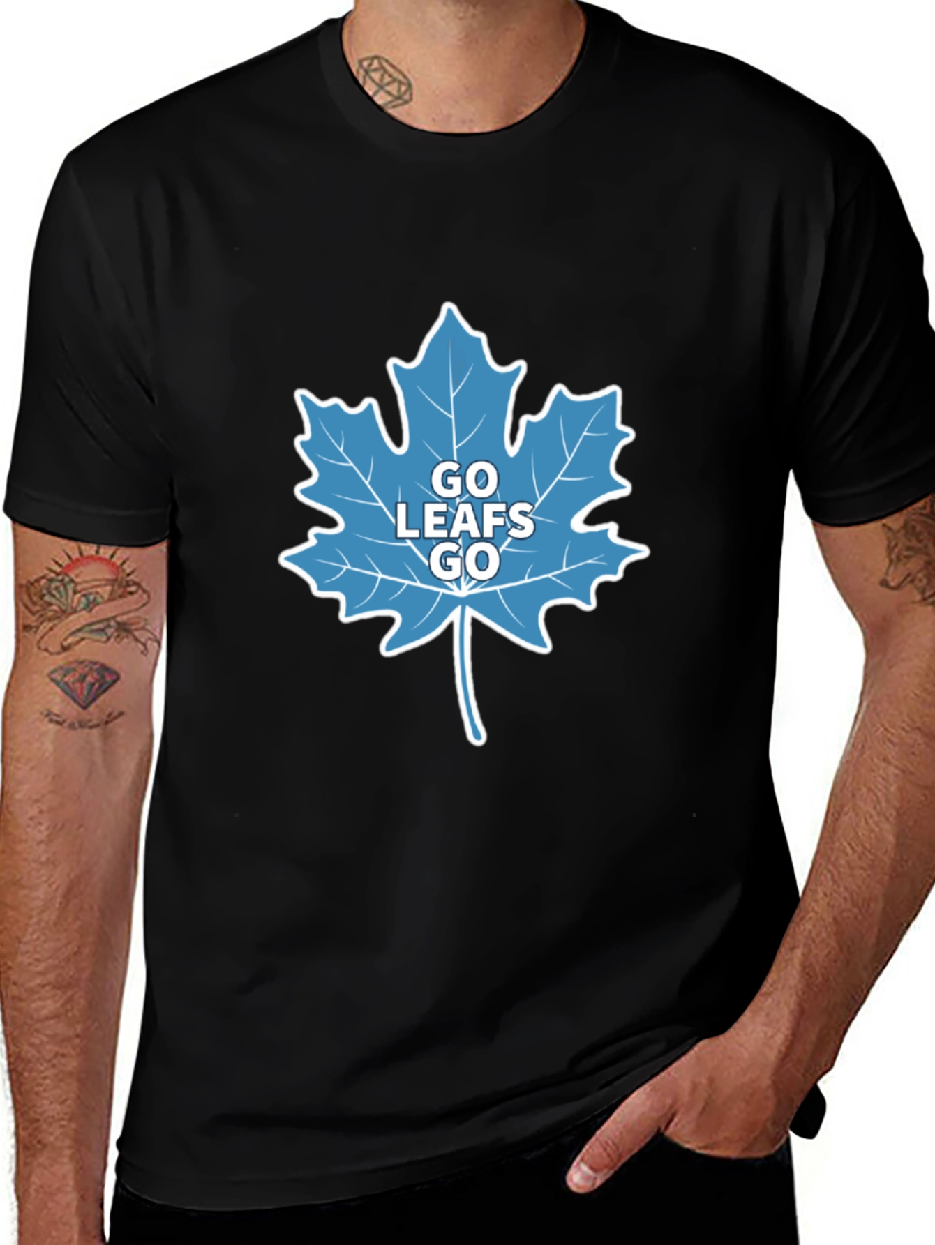 Go Leafs Go Black T-Shirt