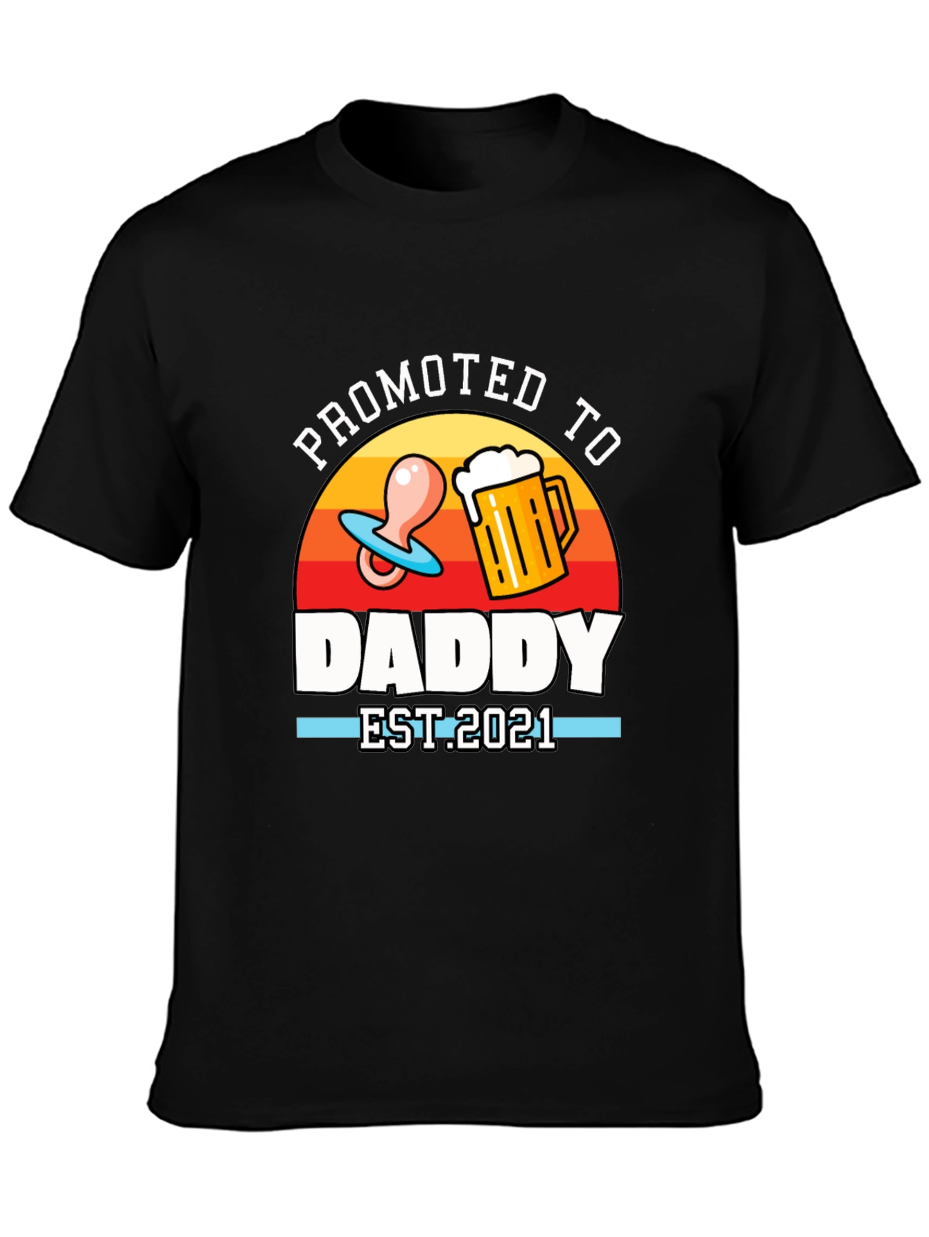 Promoted to Daddy EST 2021 T-Shirt