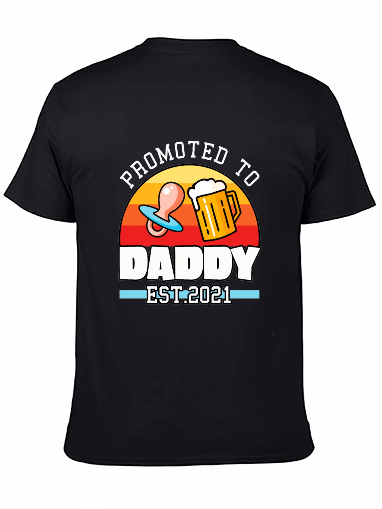 Promoted to Daddy EST 2021 T-Shirt