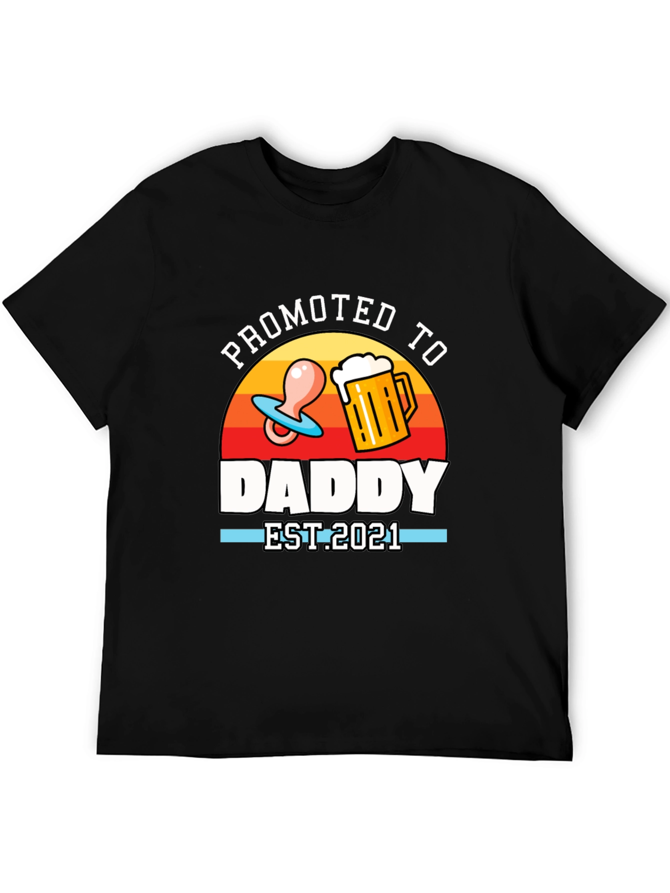 Promoted to Daddy EST 2021 T-Shirt