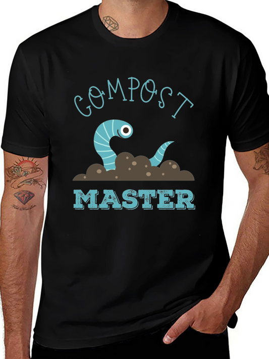 Compost Master Worm Graphic T-Shirt