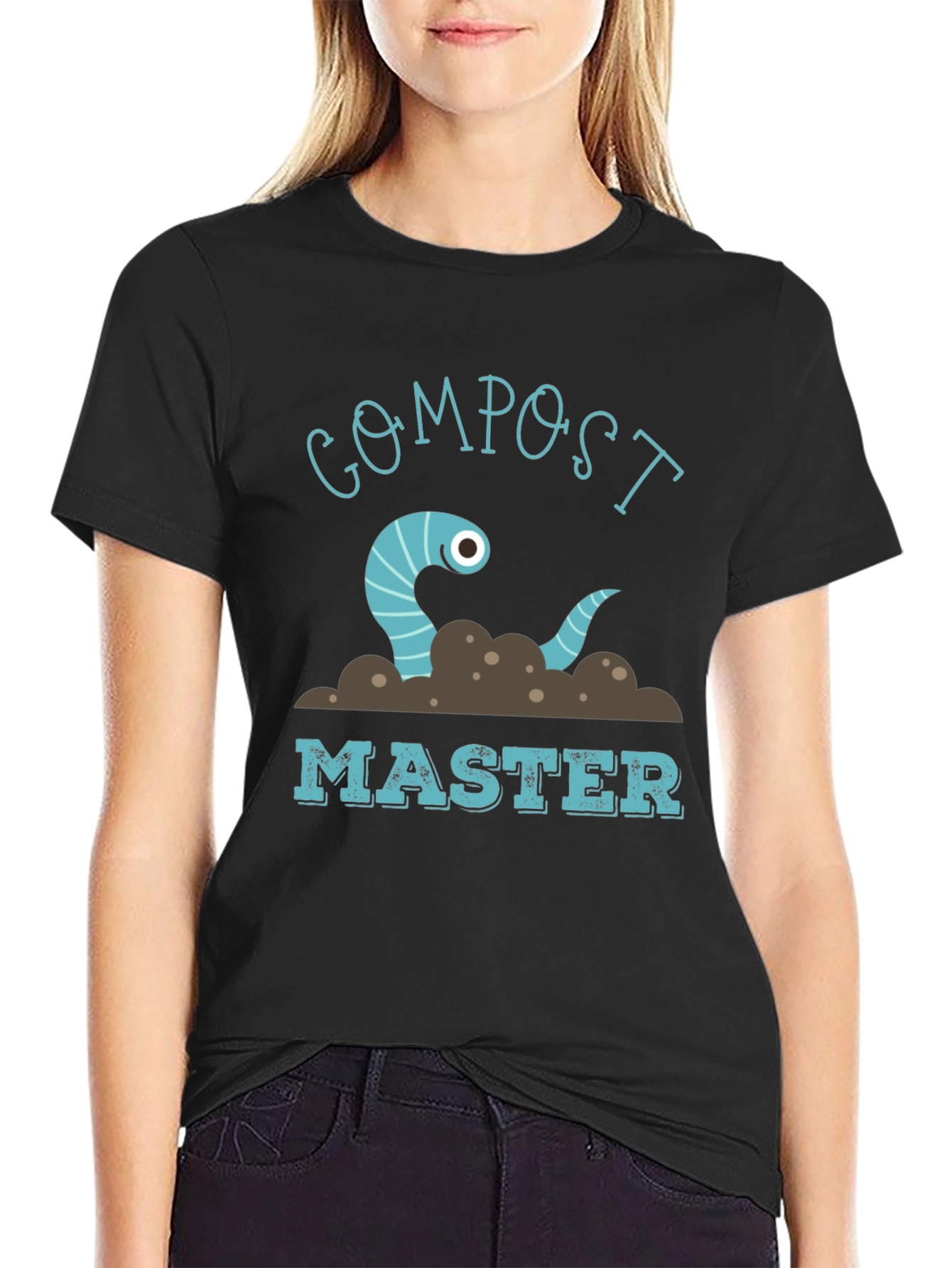Compost Master Worm Graphic T-Shirt