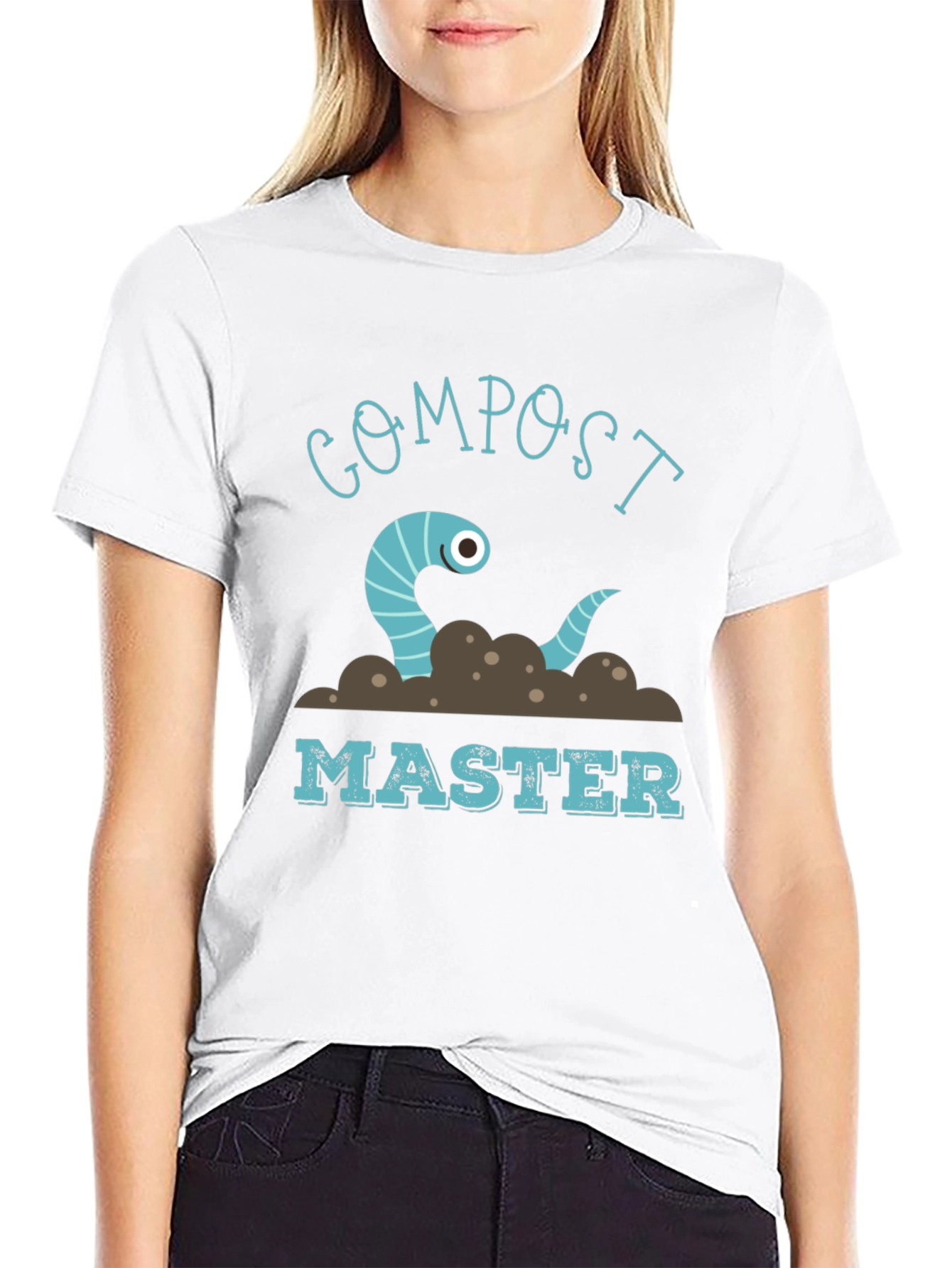 Compost Master Worm Graphic T-Shirt