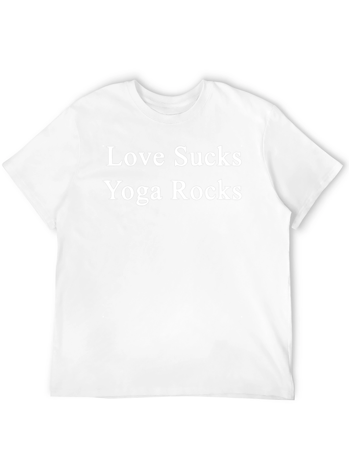 Love Sucks Yoga Rocks Funny T-Shirt