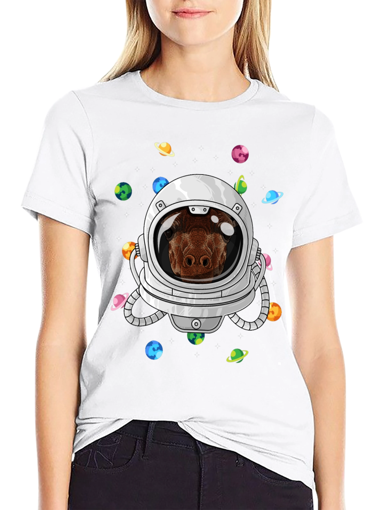 Dog Astronaut T-Shirt - Space Dog Lover Tee