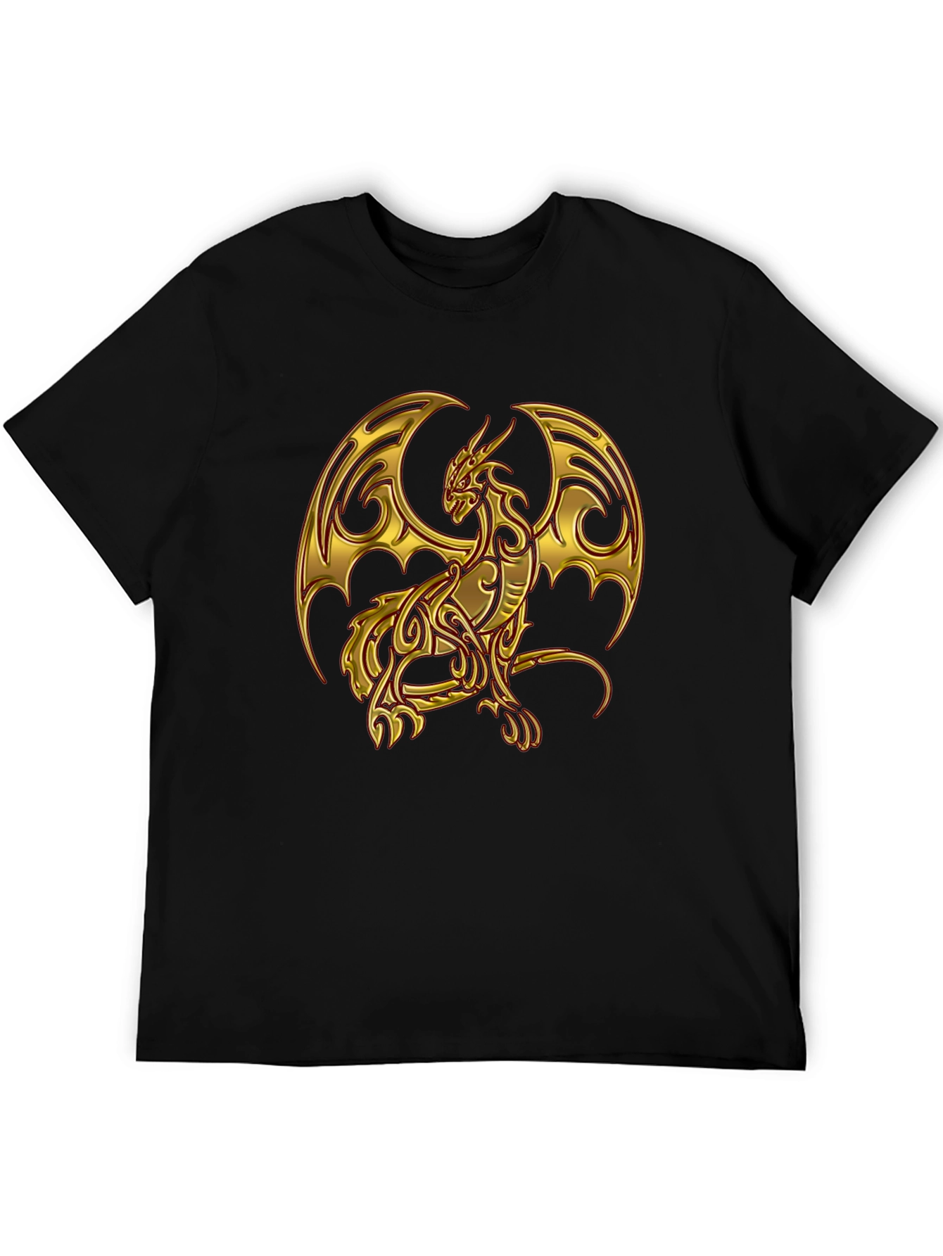 Golden Dragon Graphic Tee - Unique Design