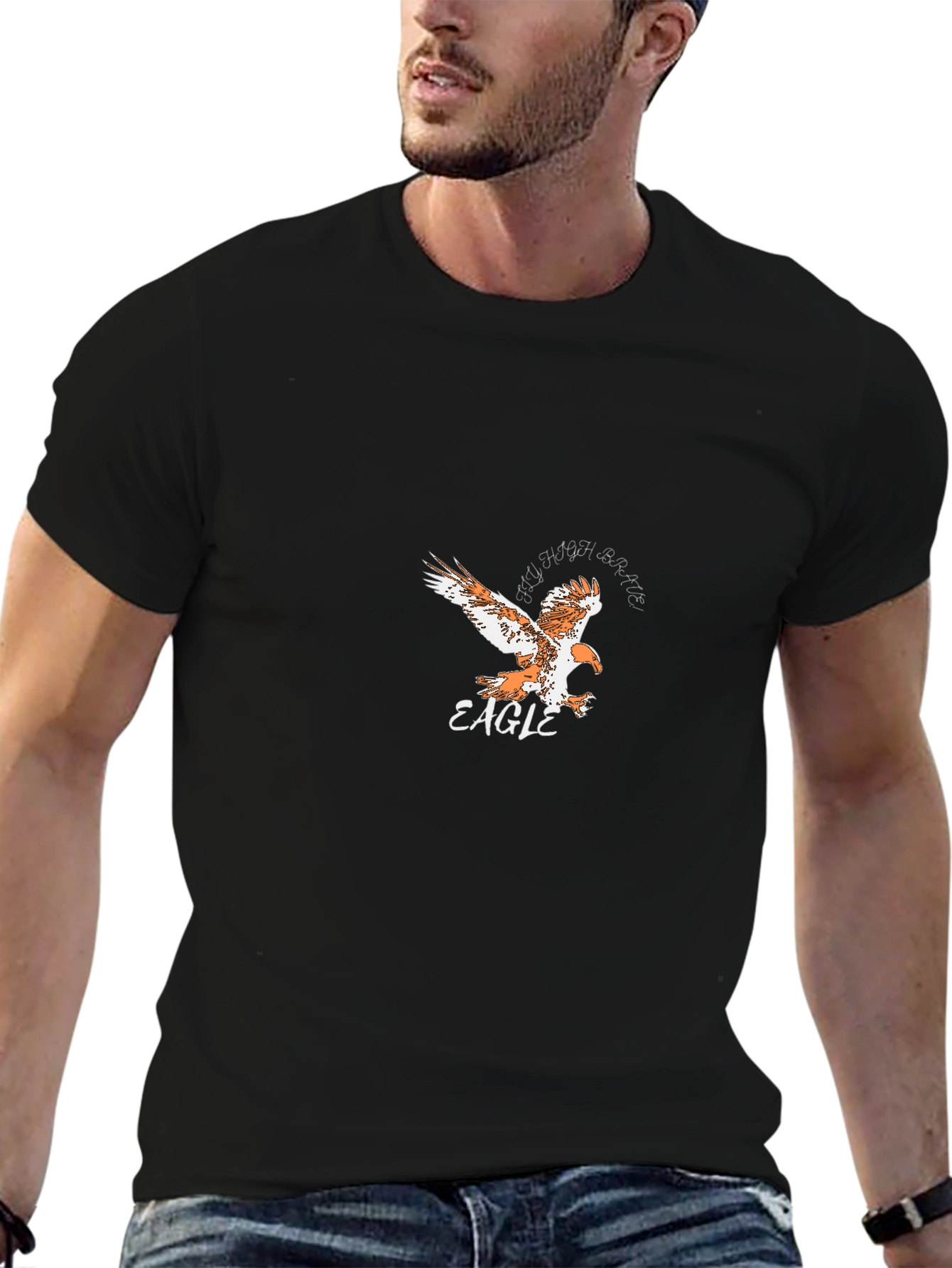 Eagle Graphic Black T-Shirt