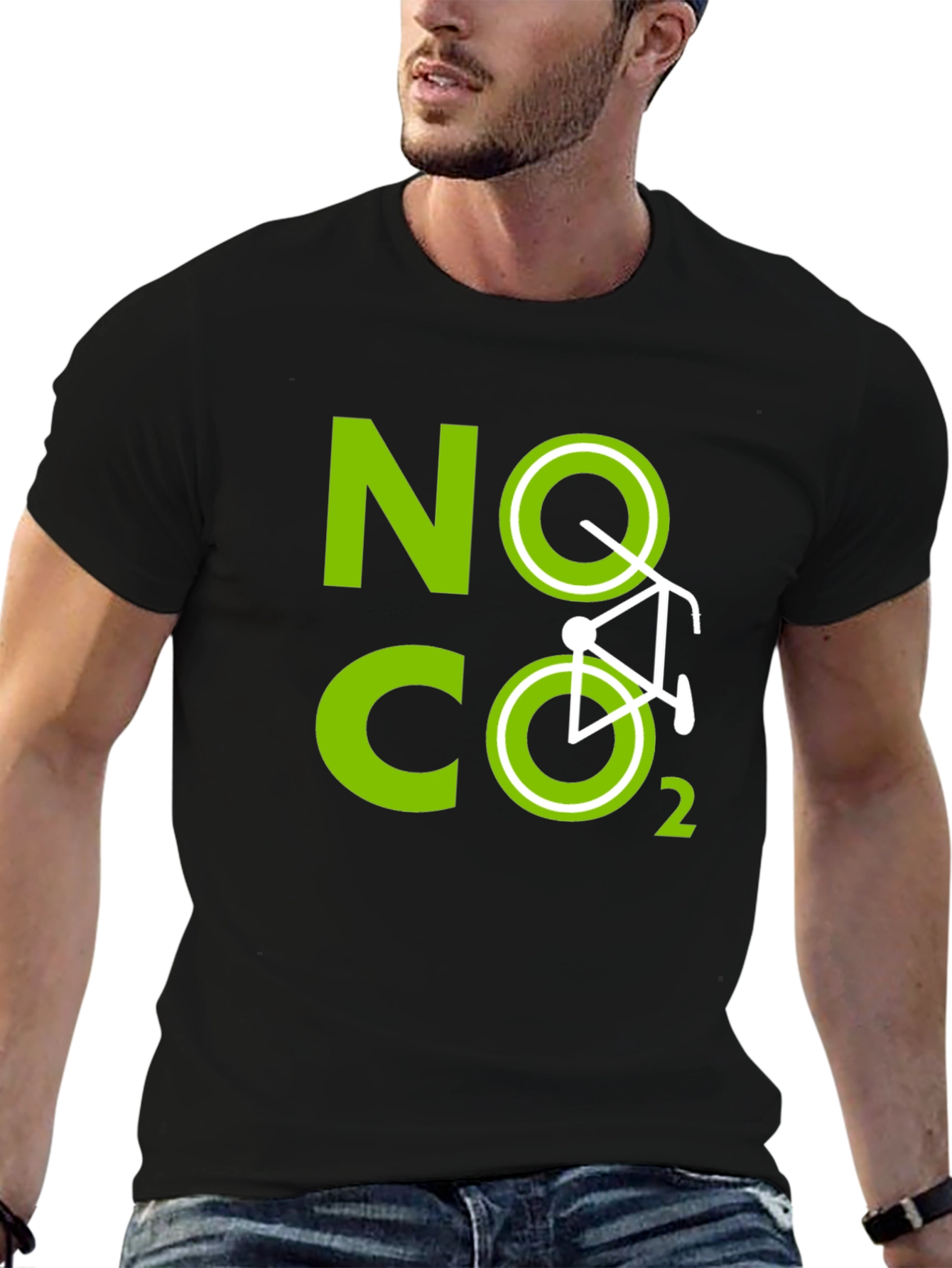 Eco-Friendly No CO2 Bike Graphic Tee