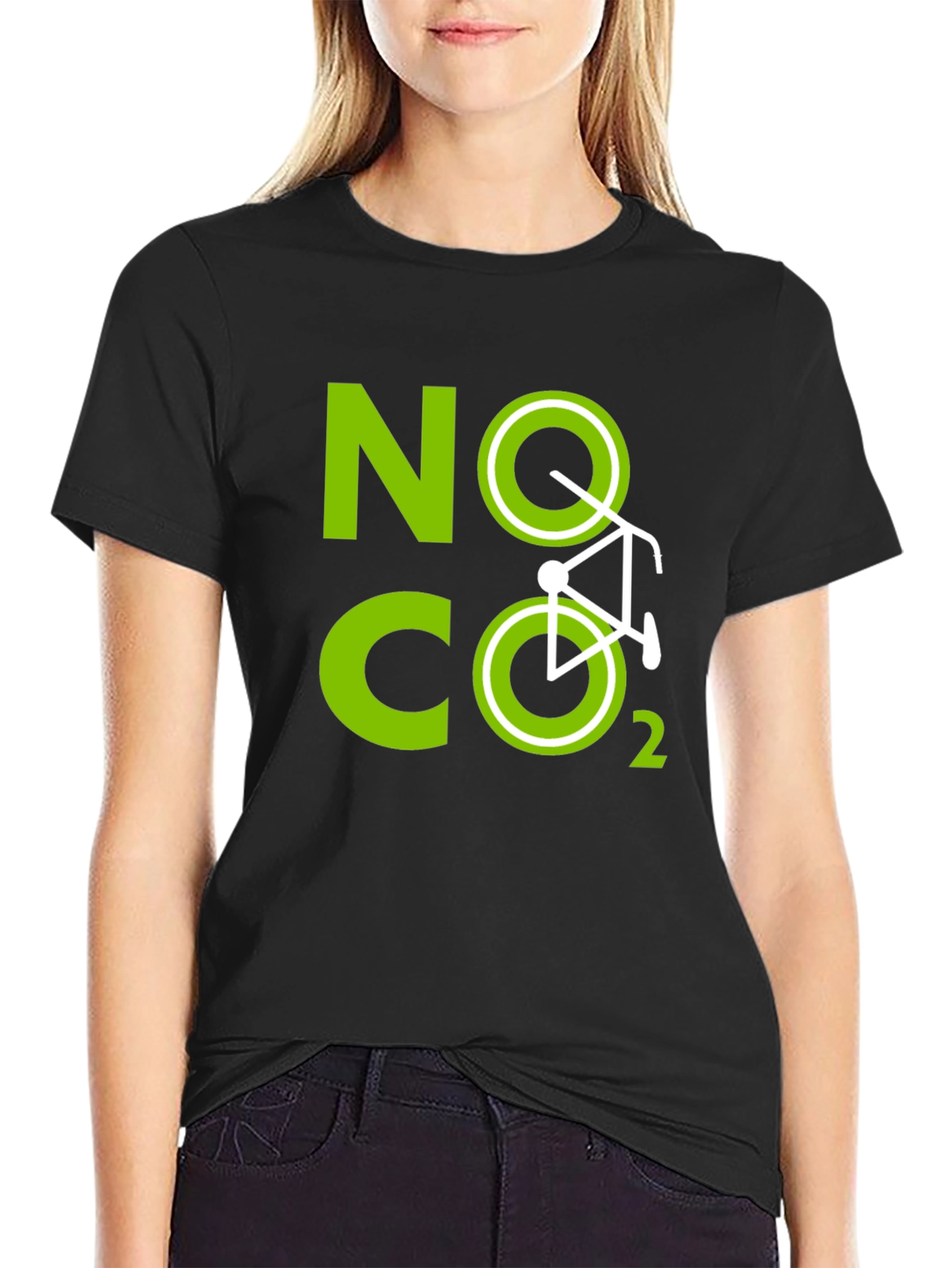 Eco-Friendly No CO2 Bike Graphic Tee