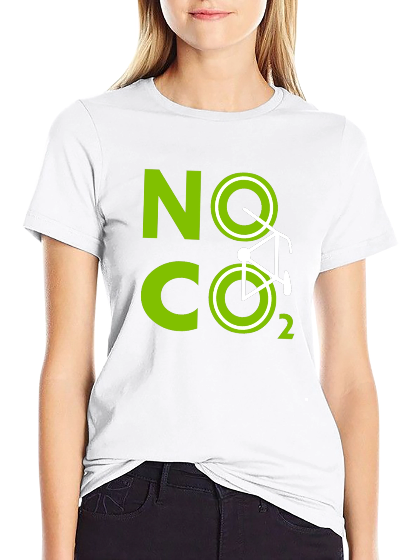 Eco-Friendly No CO2 Bike Graphic Tee