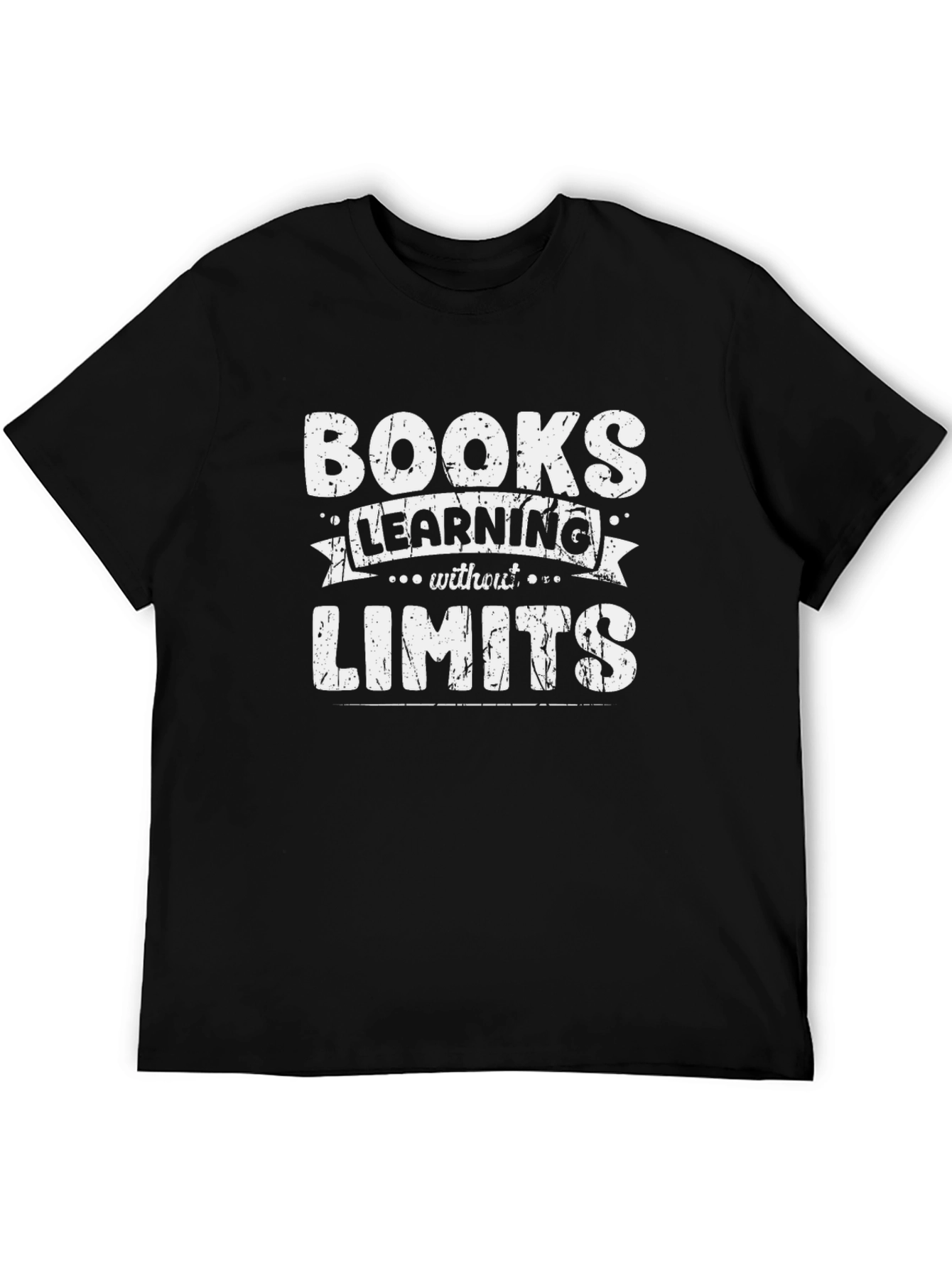 Books Learning Without Limits Black T-Shirt