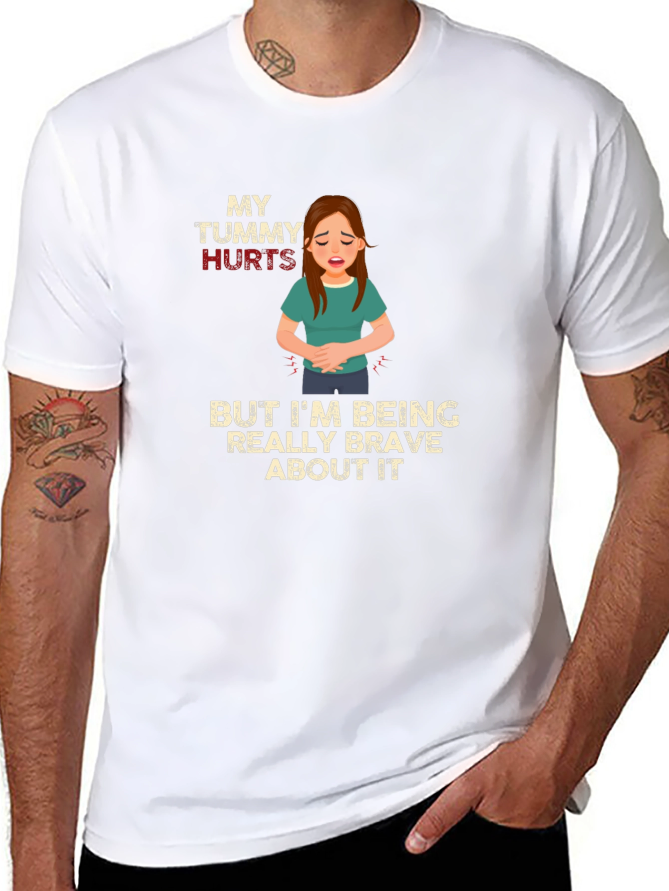 My Tummy Hurts Brave T-Shirt