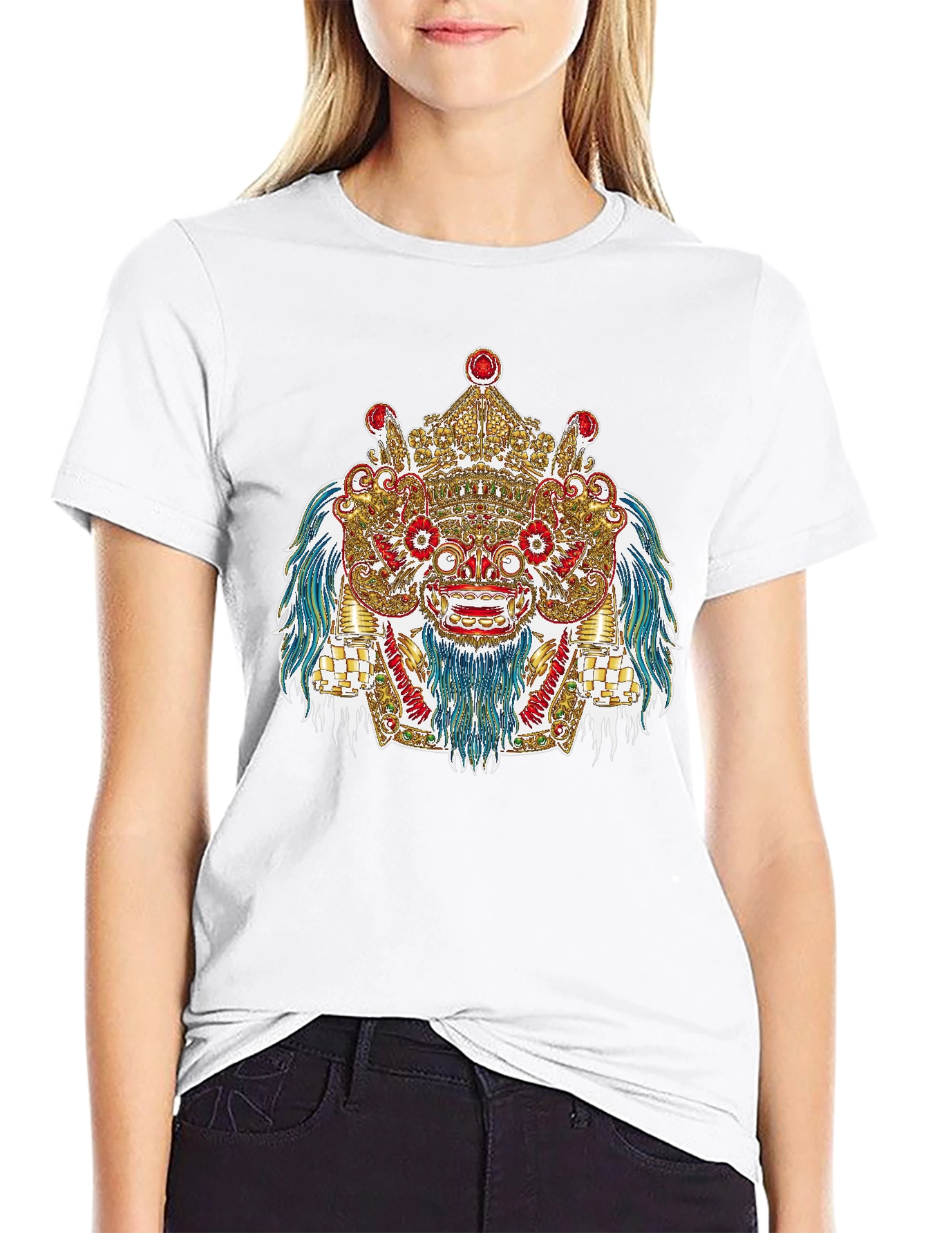 Ornate Barong Graphic T-Shirt - Black