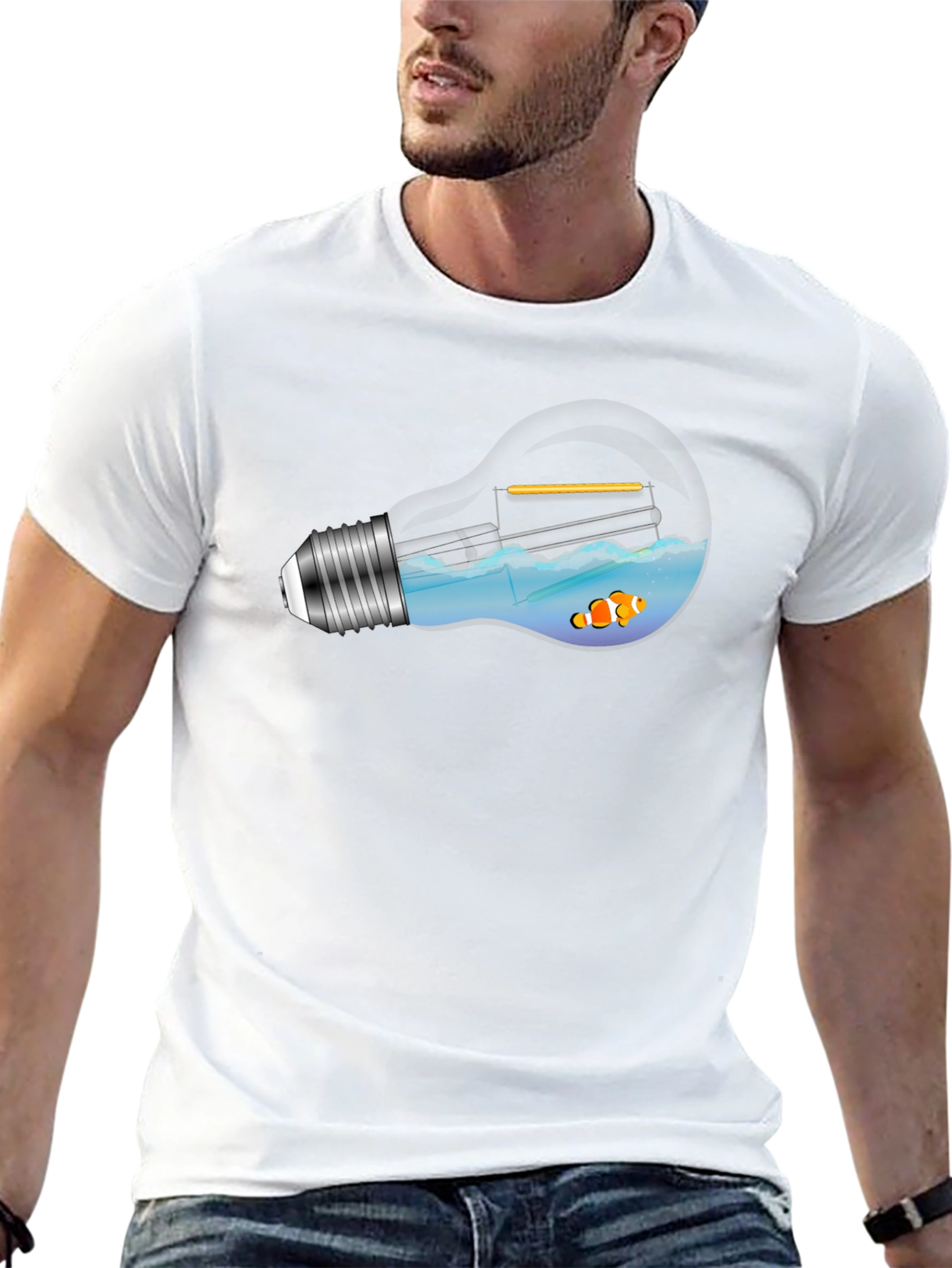 Light Bulb Aquarium Graphic Tee