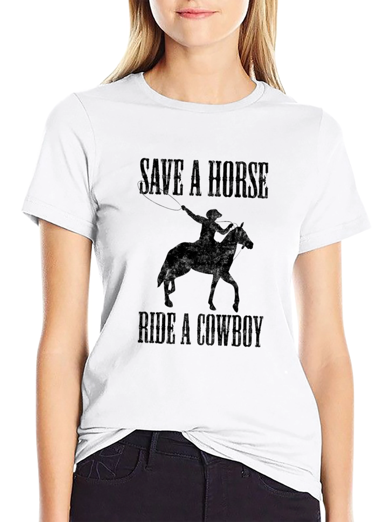 Save a Horse Ride a Cowboy Graphic Tee