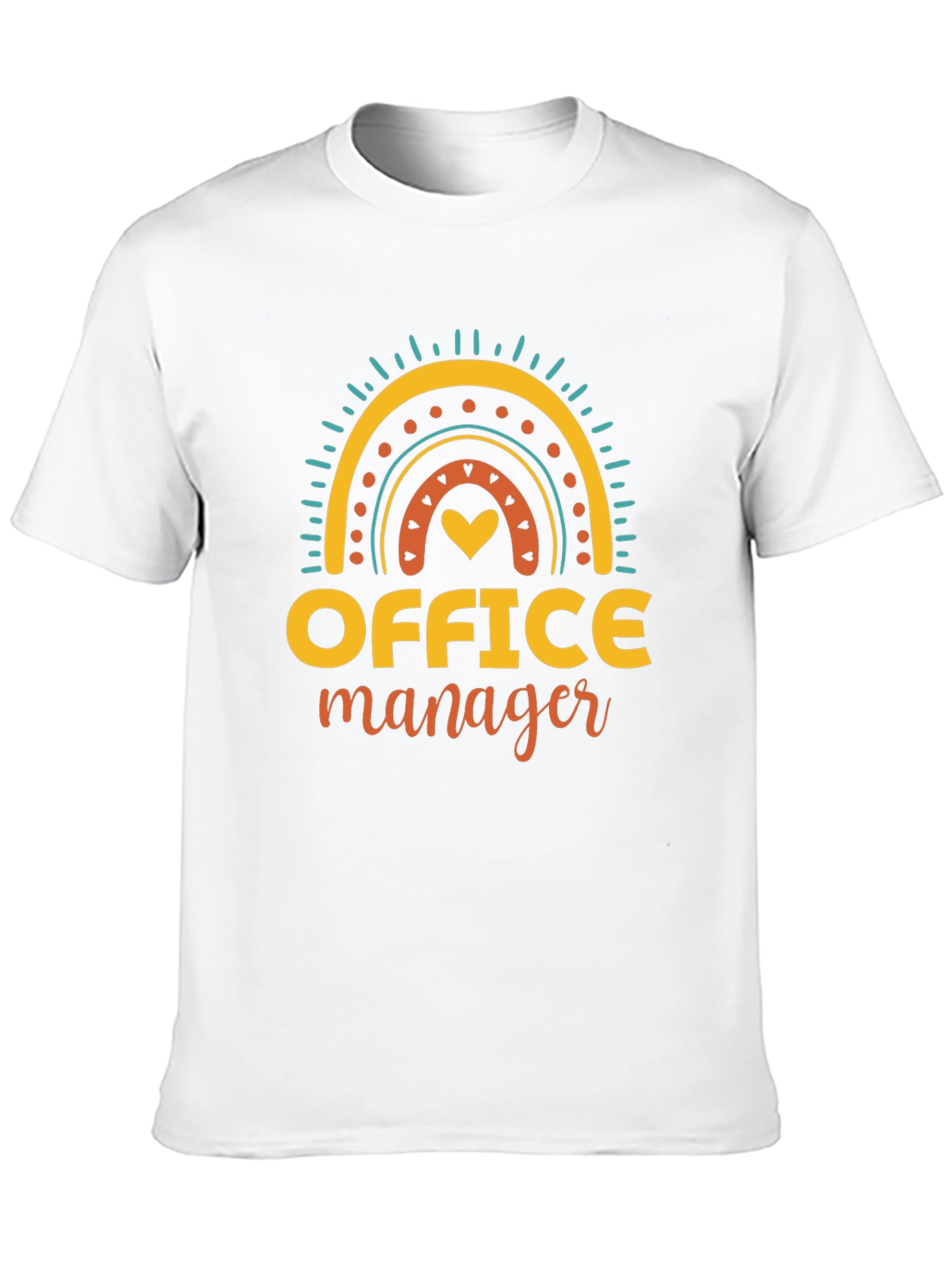 Office Manager Rainbow Graphic Tee