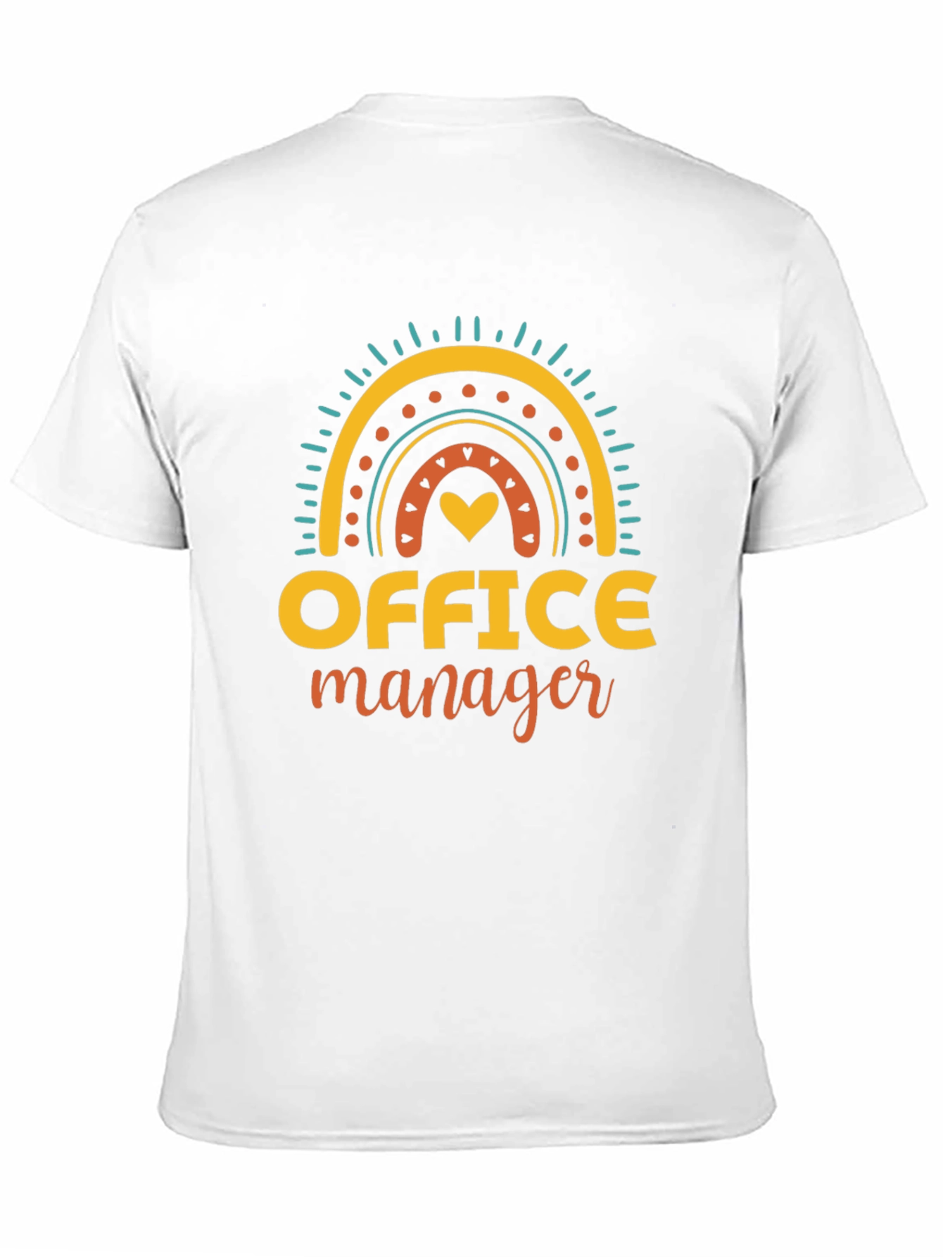 Office Manager Rainbow Graphic Tee