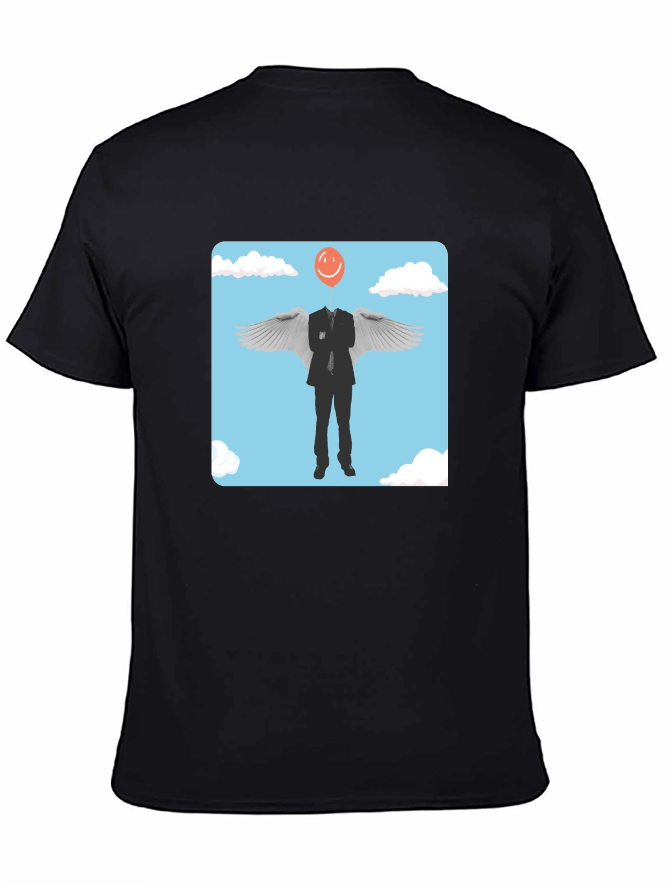 Smiling Balloon Angel Graphic Tee