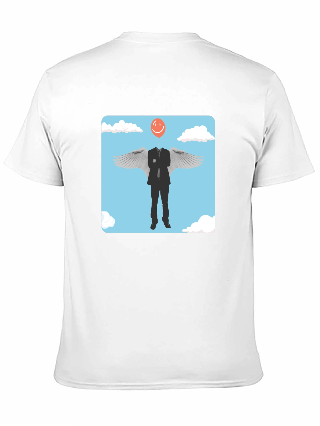 Smiling Balloon Angel Graphic Tee